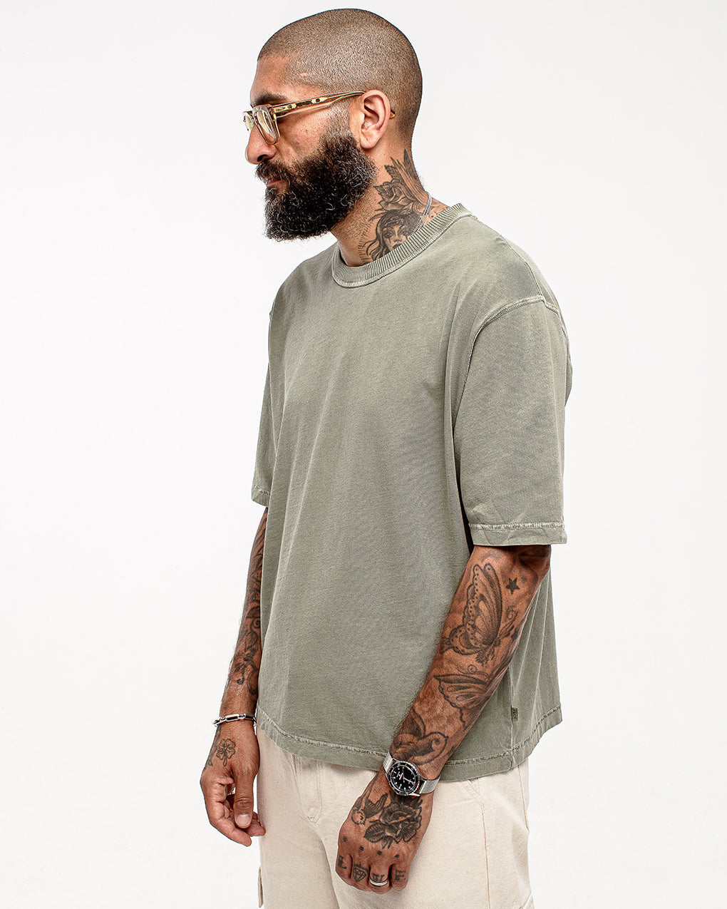 Essential Boxy T-Shirt - Faded Sage