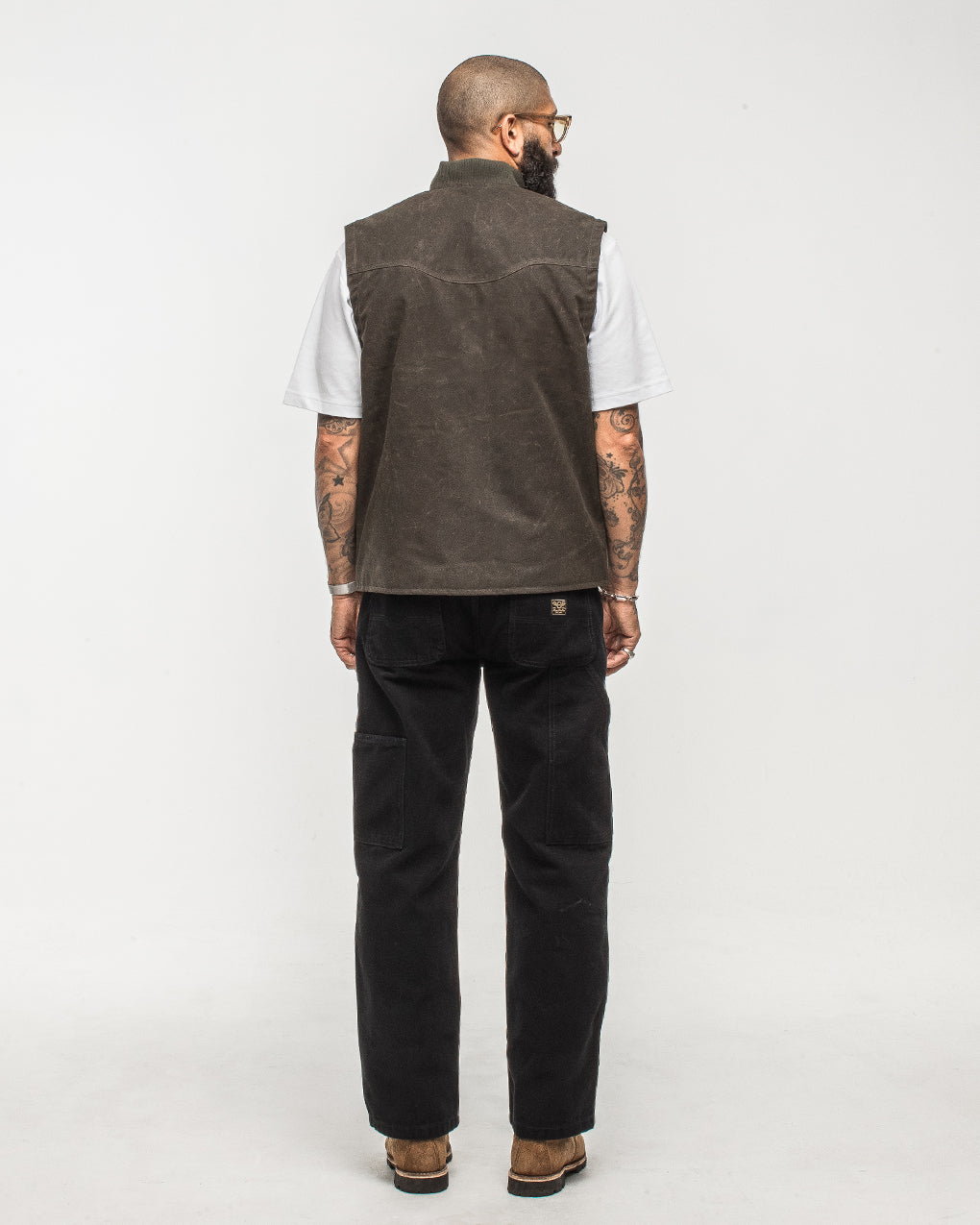 Canyon Waxed Vest - Olive