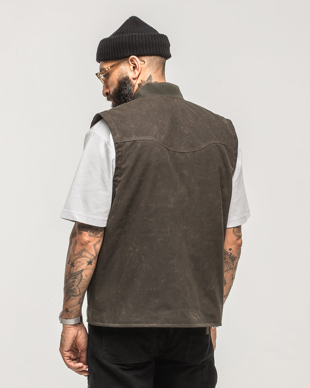 Canyon Waxed Vest - Olive