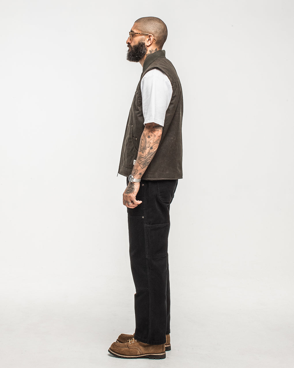 Canyon Waxed Vest - Olive