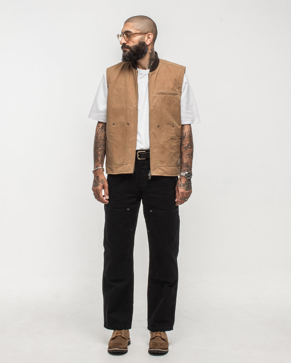Canyon Waxed Vest - Tan