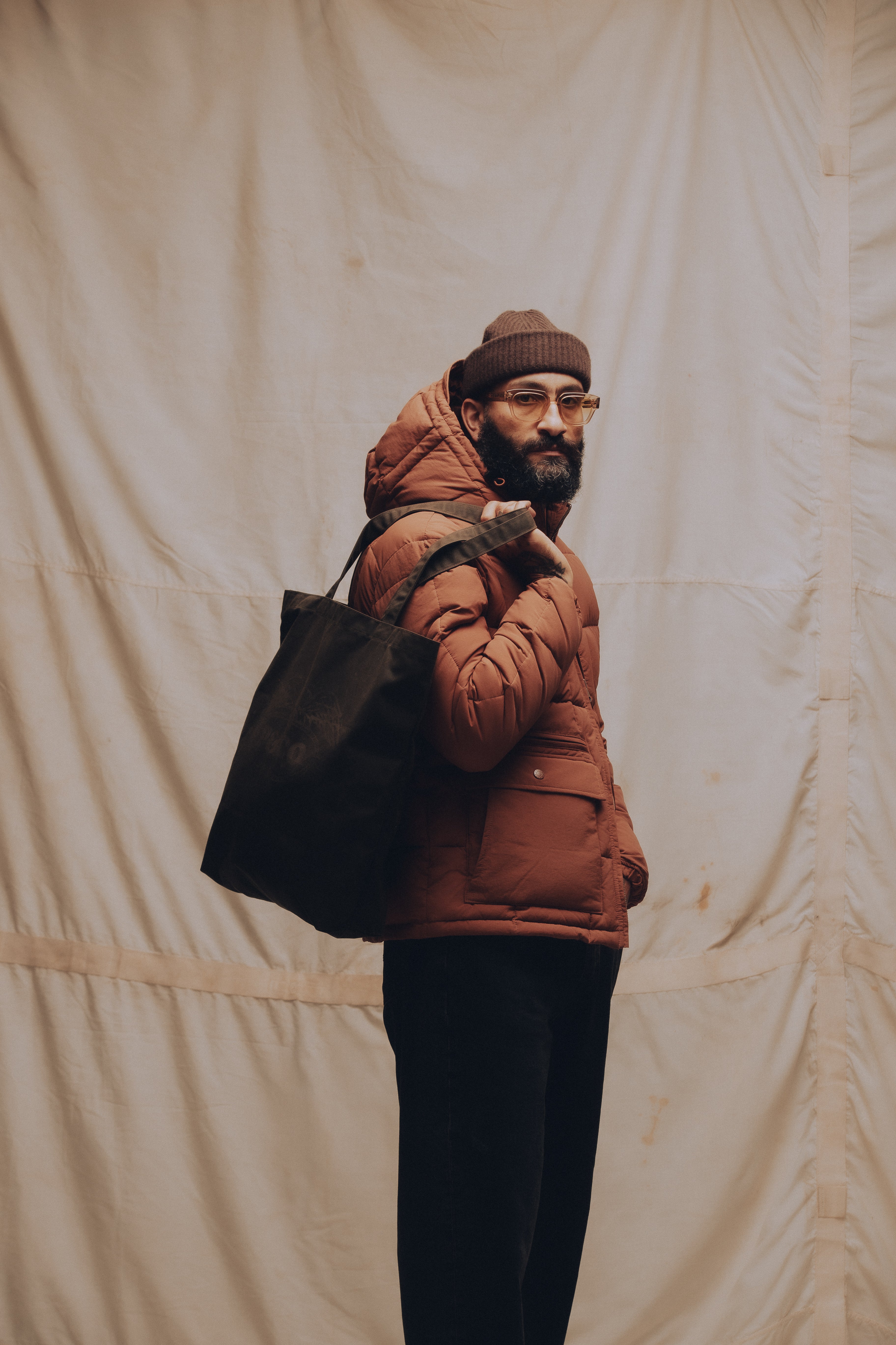 Eagle Lasso Waxed Tote Bag - Olive