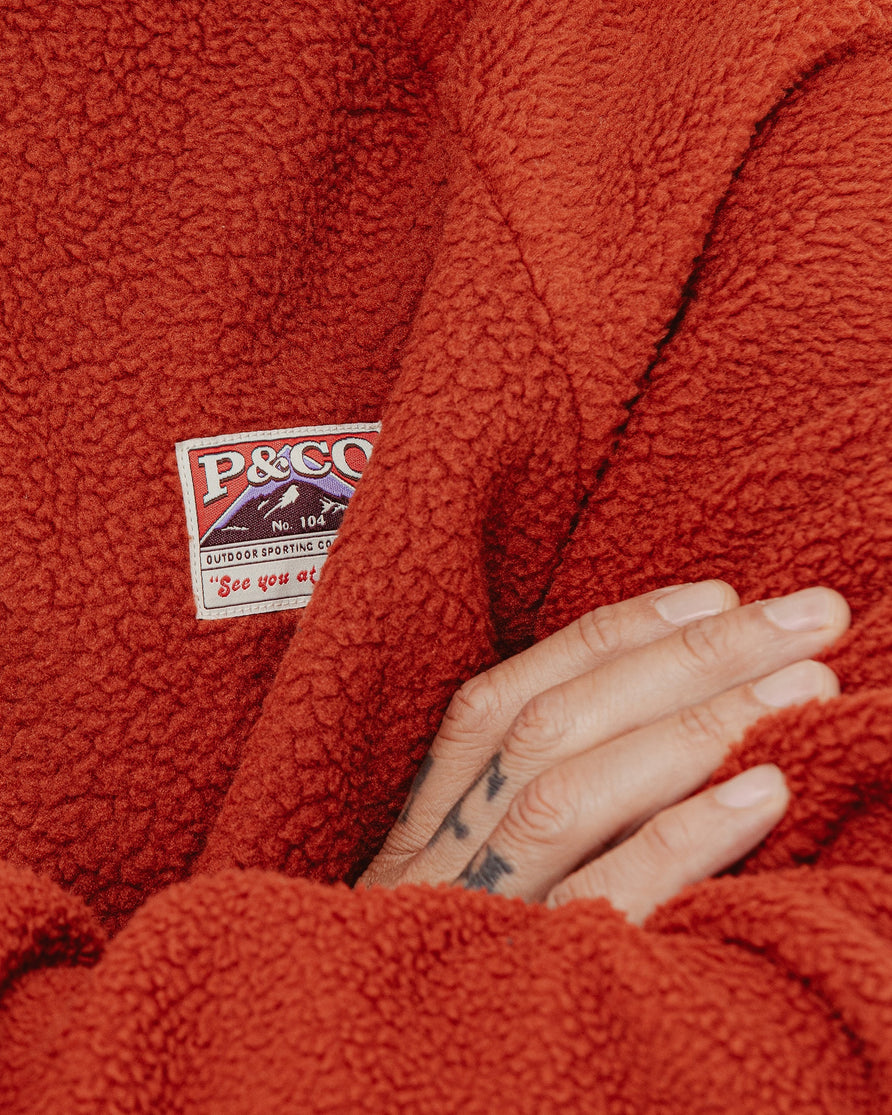 Portage Fleece - Brick Red