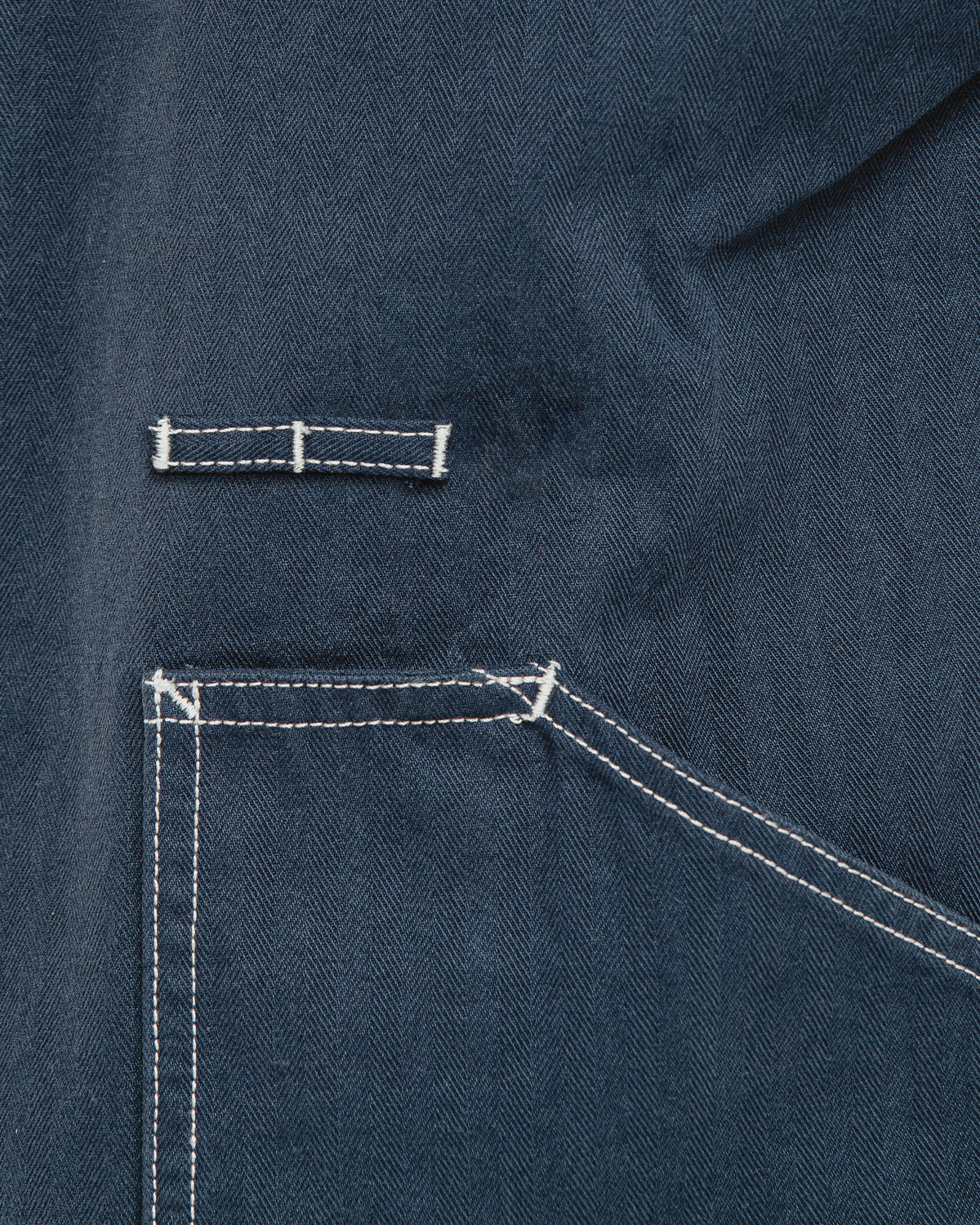 Venture Herringbone Smock - Navy