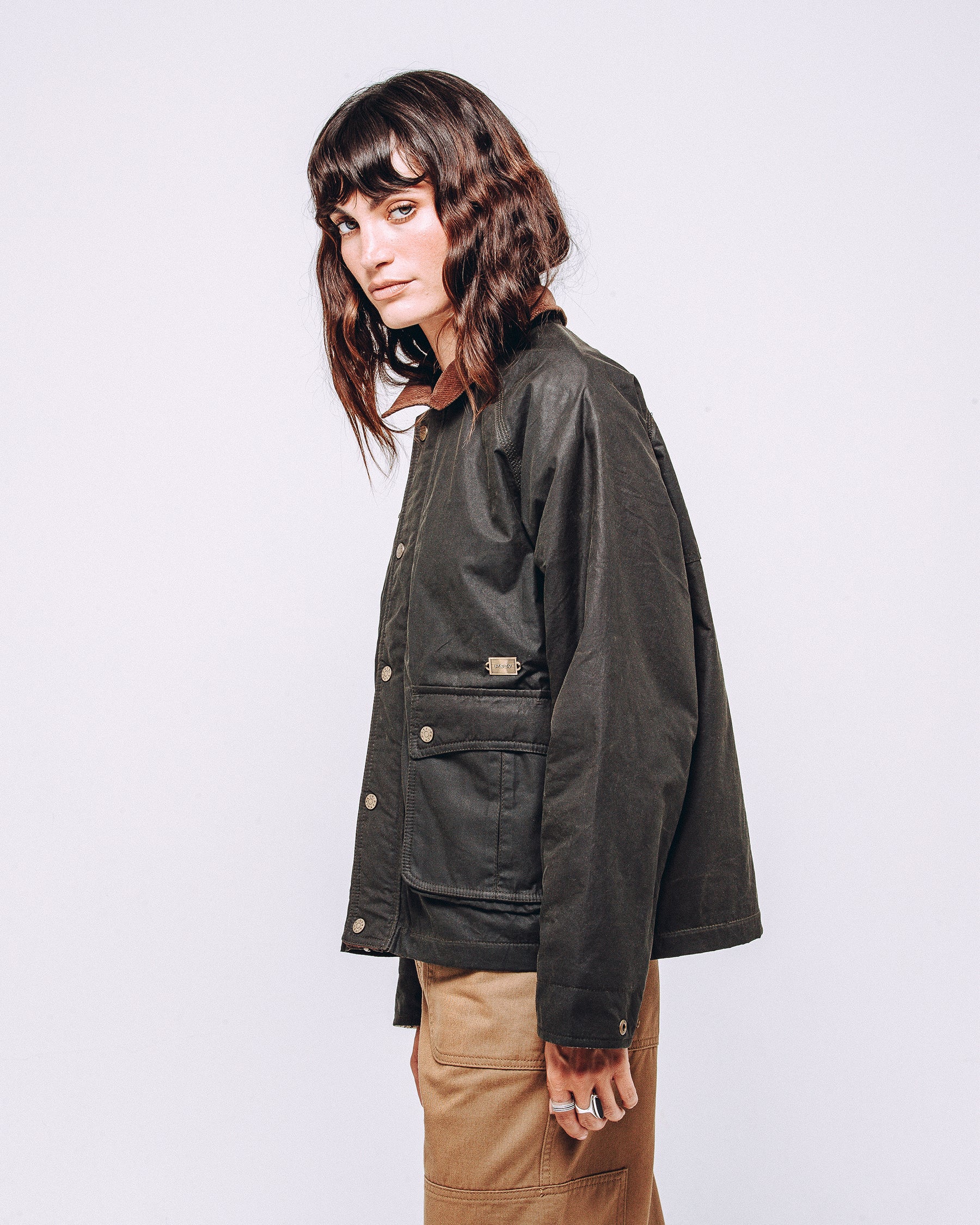 Olive Roamer Jacket Women's Outerwear ‐ P&Co A Mindset For