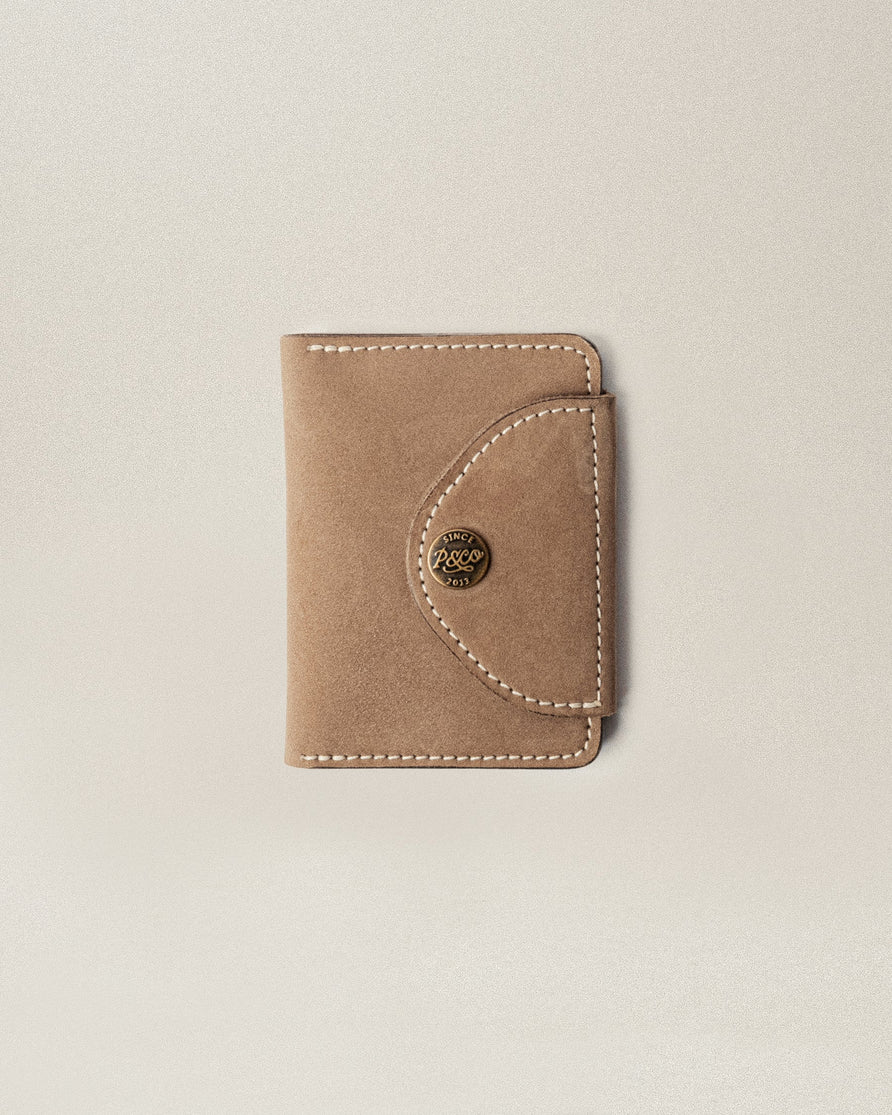 Mesa Nubuck Wallet - Taupe