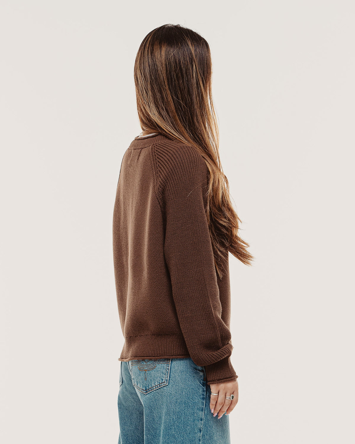 Bronco Knitted Rollneck Sweater - Brown