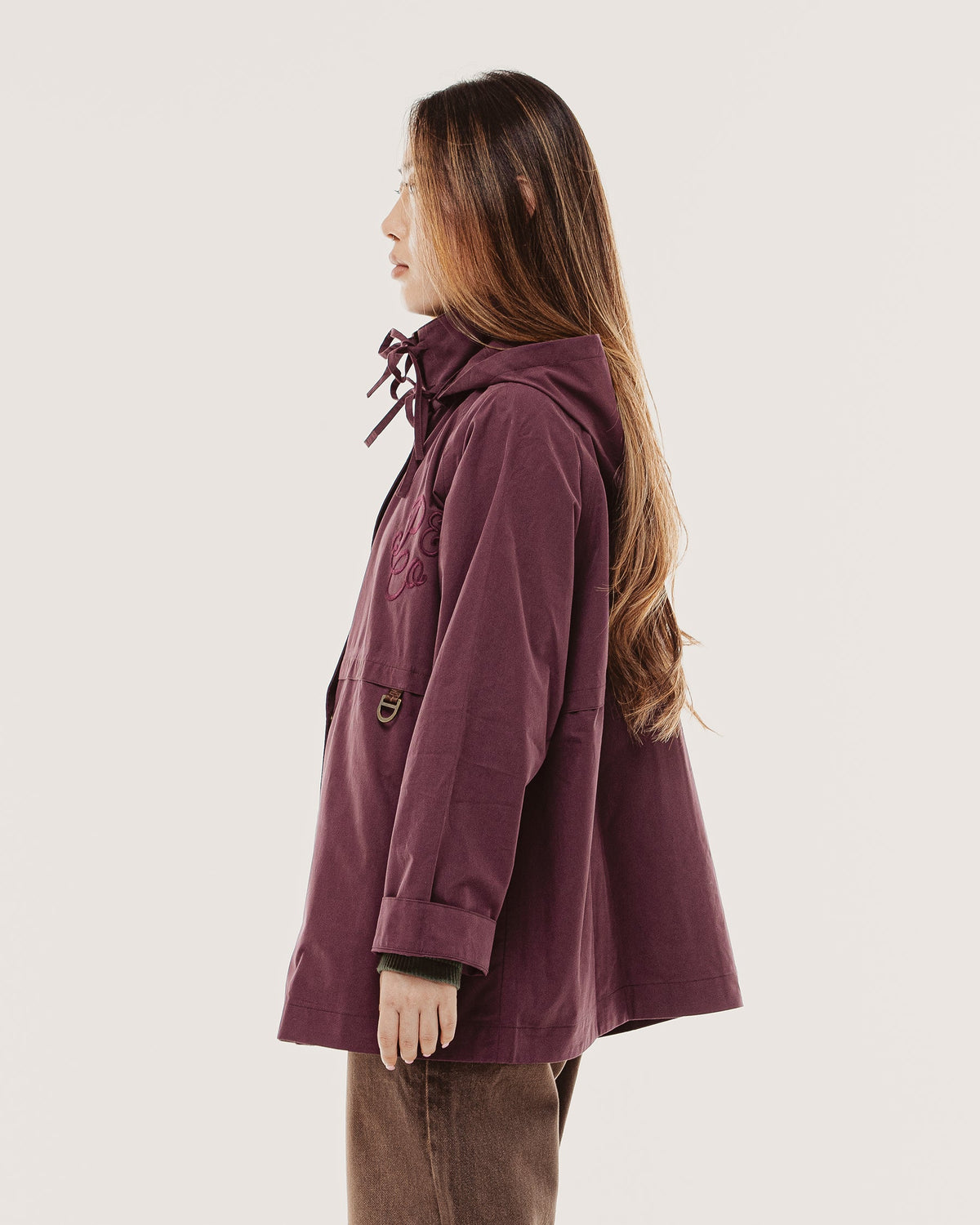 Roxy Swing Raincoat - Aubergine