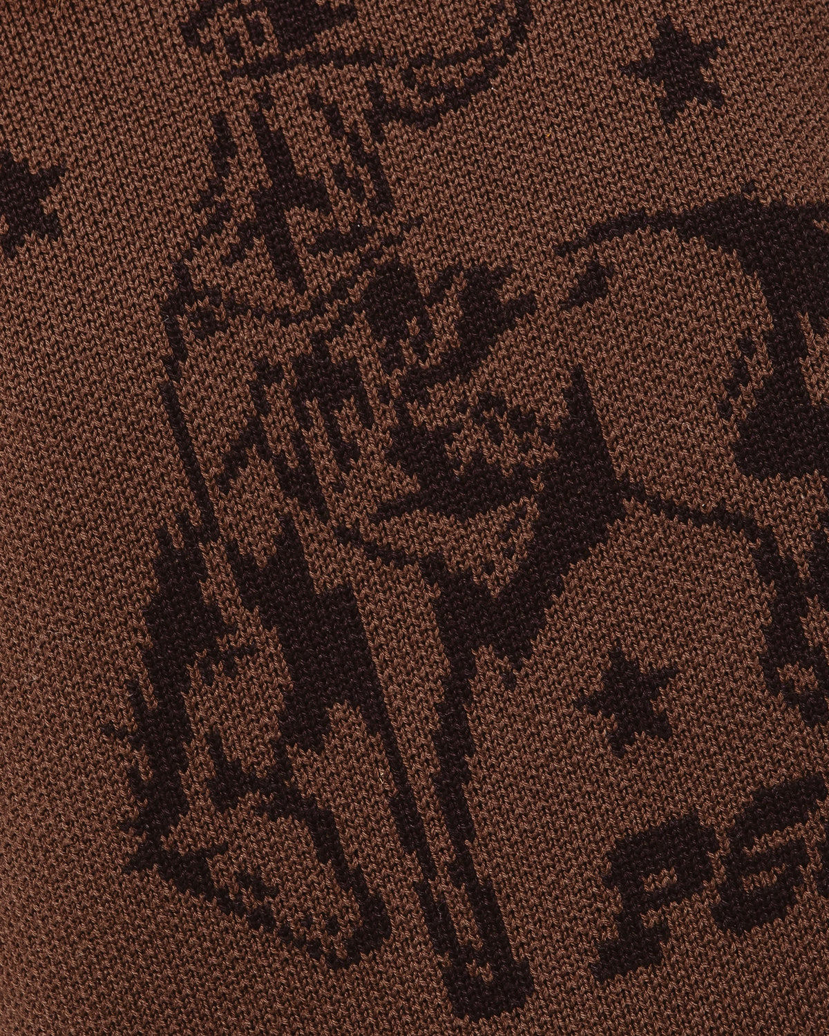 Bronco Knitted Rollneck Sweater - Brown