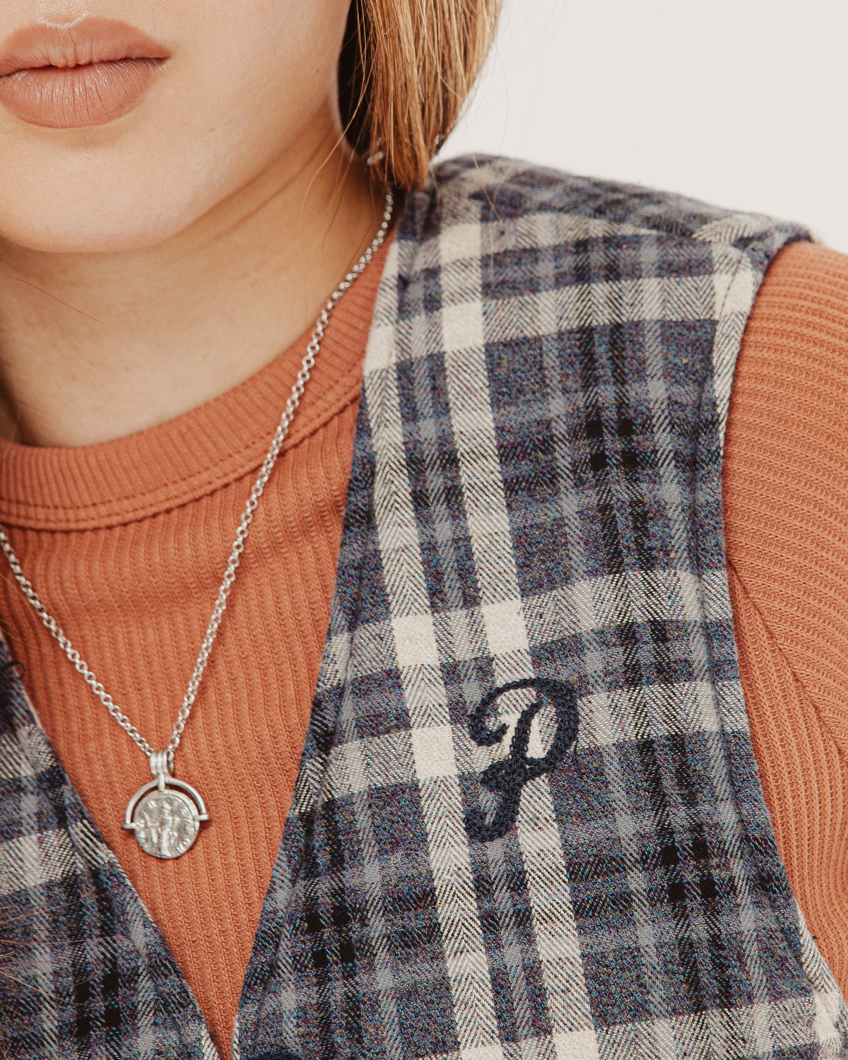 Brook Vest - Pebble Plaid