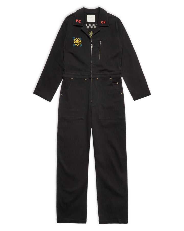 Athens Boilersuit - Washed Black