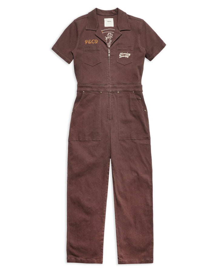 Chasing Sunsets Boilersuit - Brown