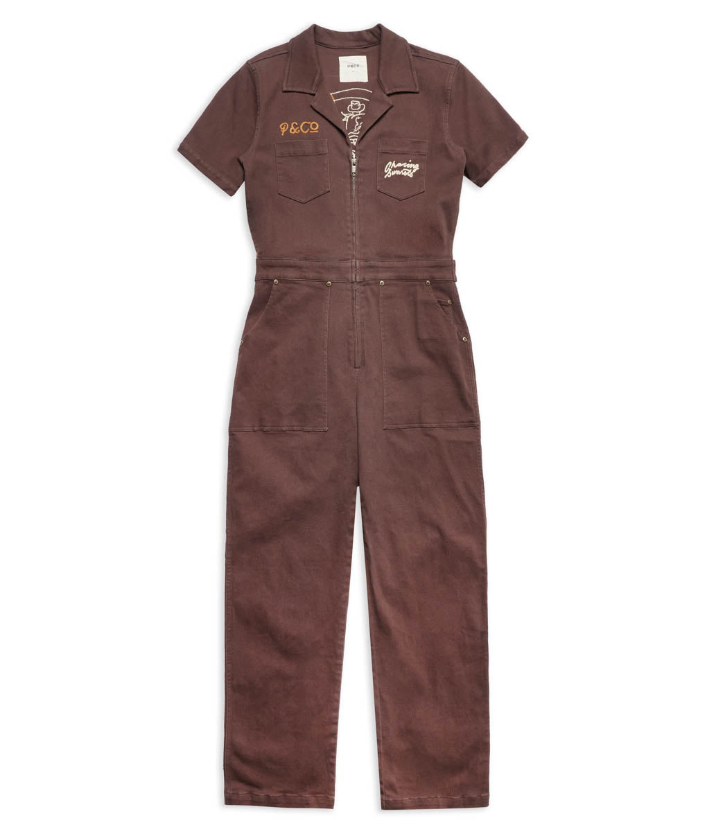 Chasing Sunsets Boilersuit - Brown