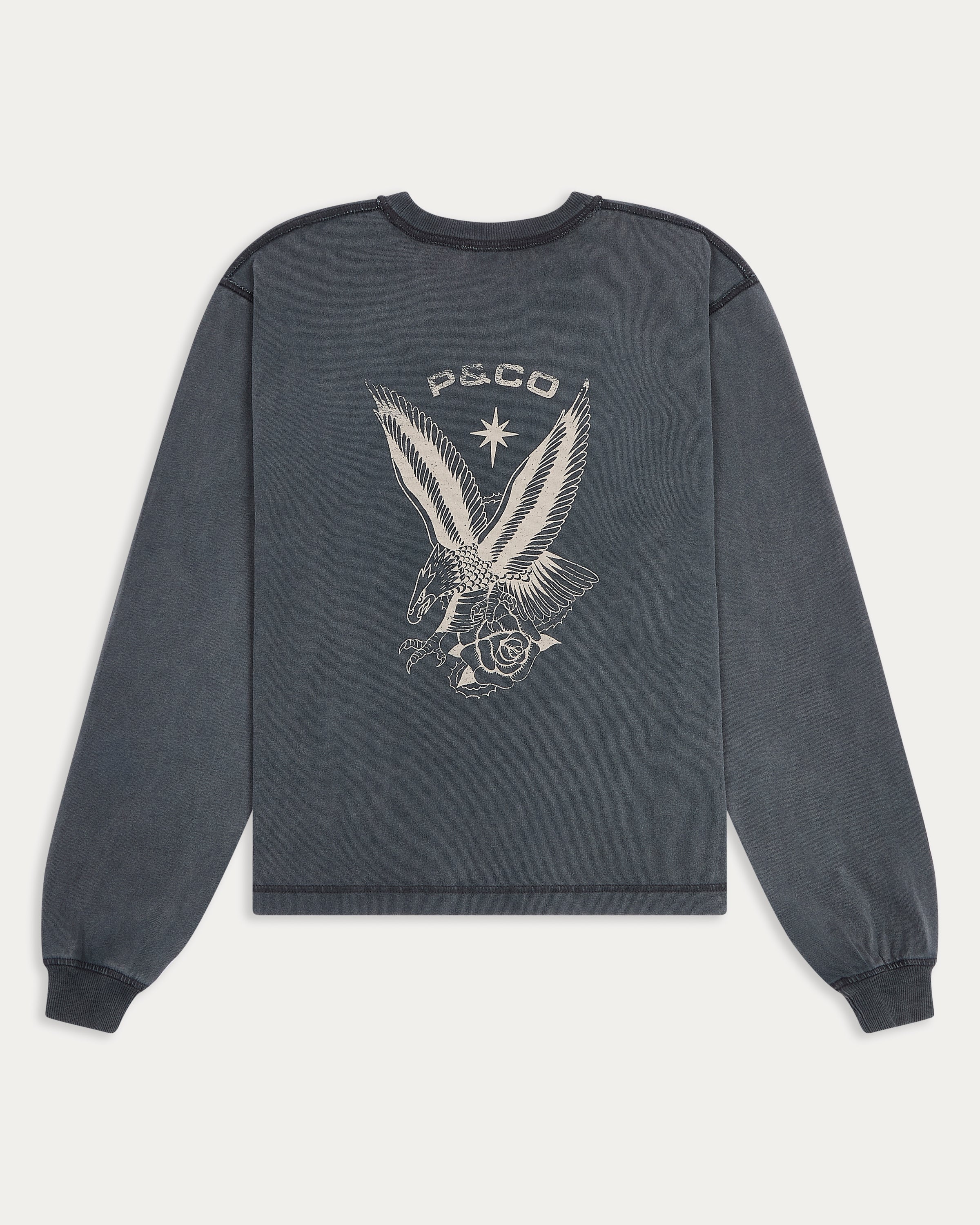 Eagle Flash Longsleeve T-Shirt - Acid Wash