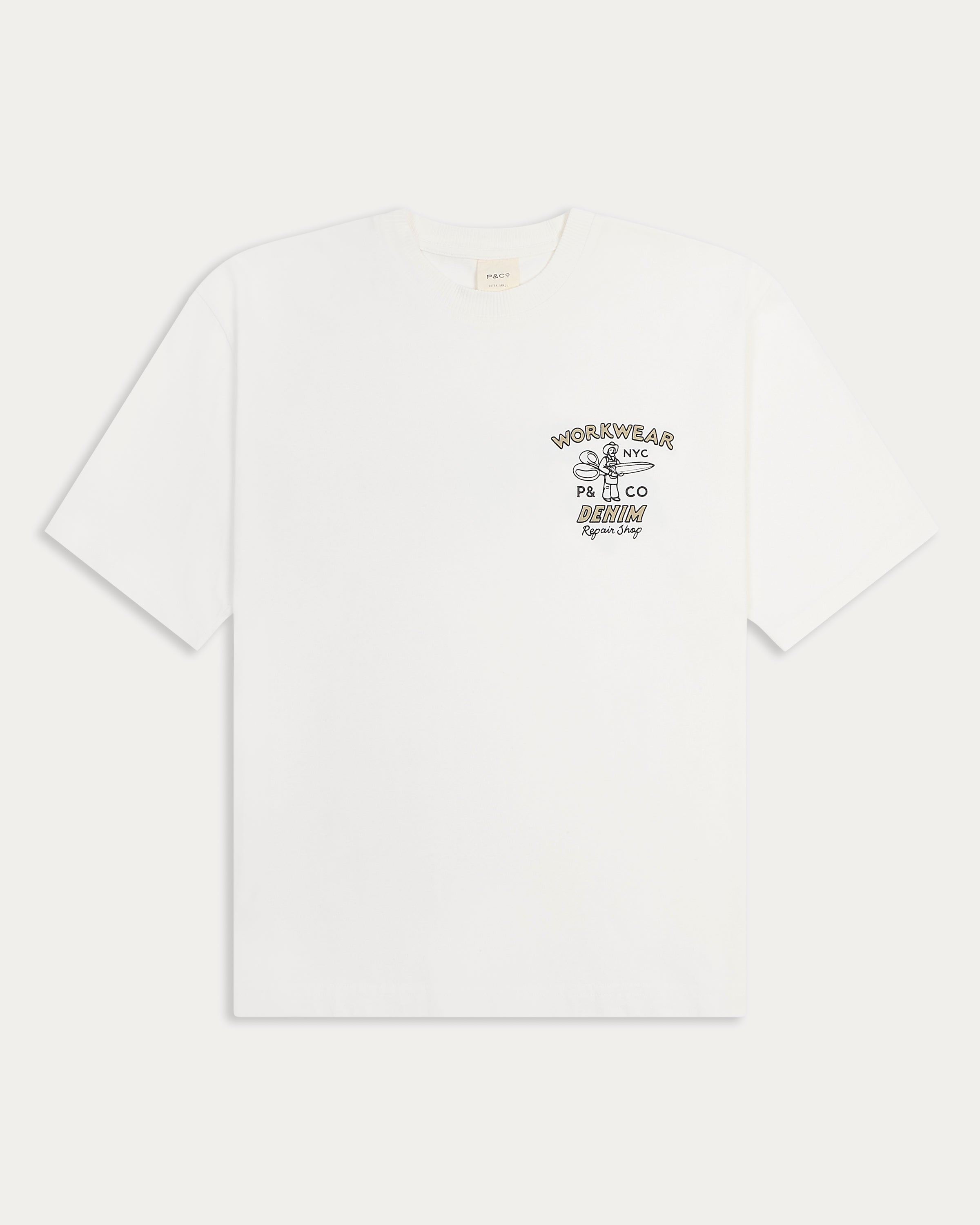 Workwear & Denim Boxy T-Shirt - Off White