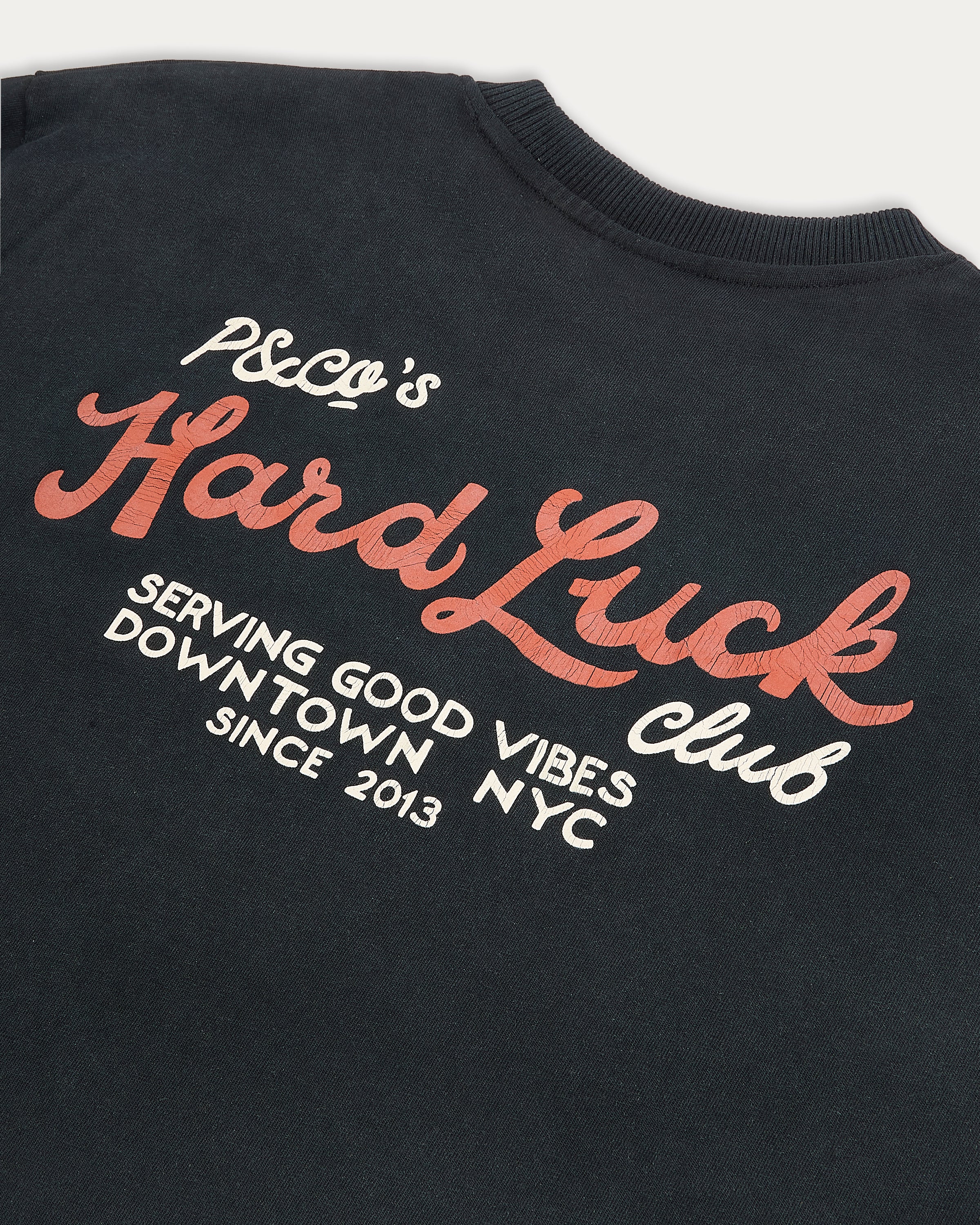 Hard Luck Club Boxy T-Shirt - Washed Black