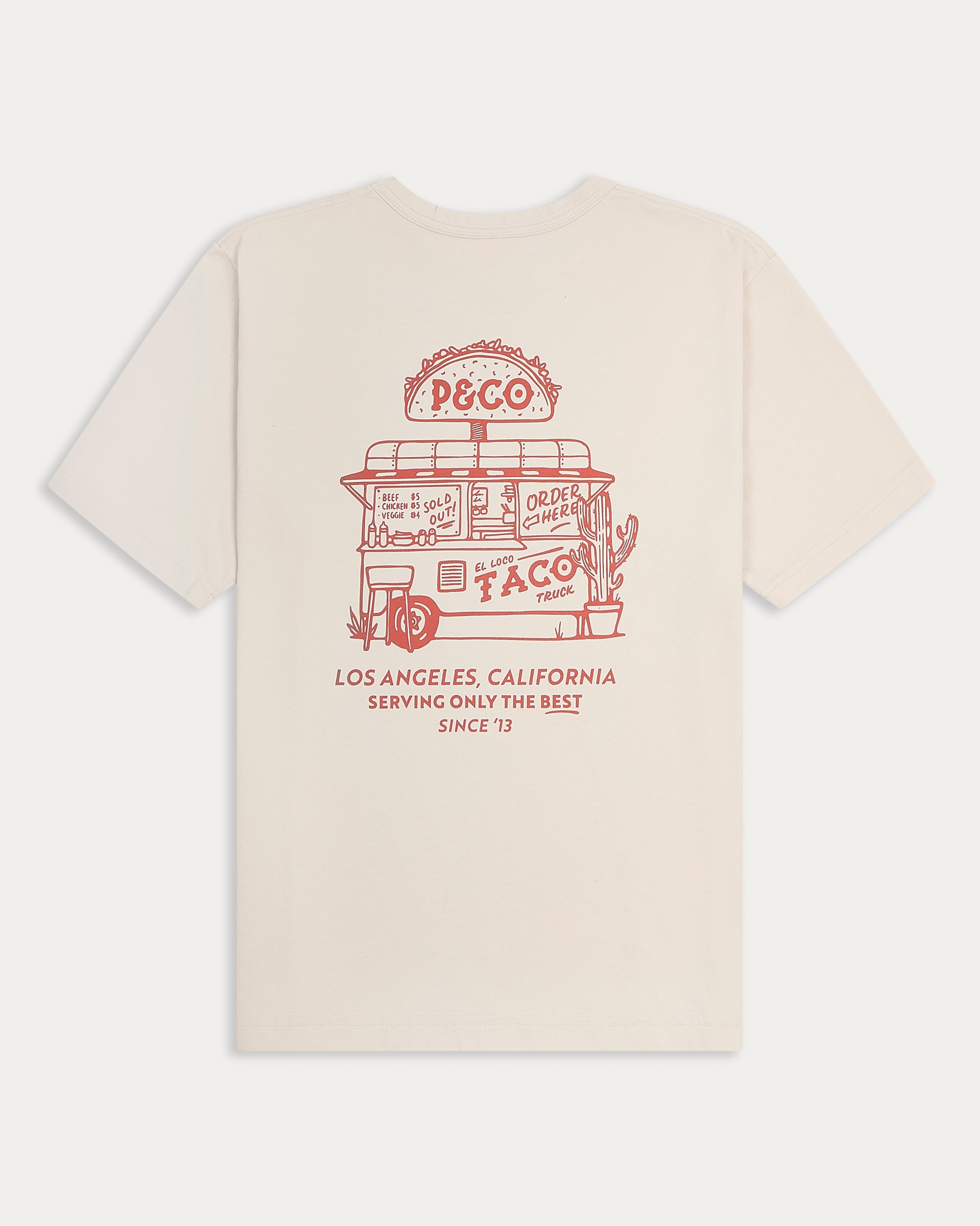 Taco Truck T-Shirt - Bone