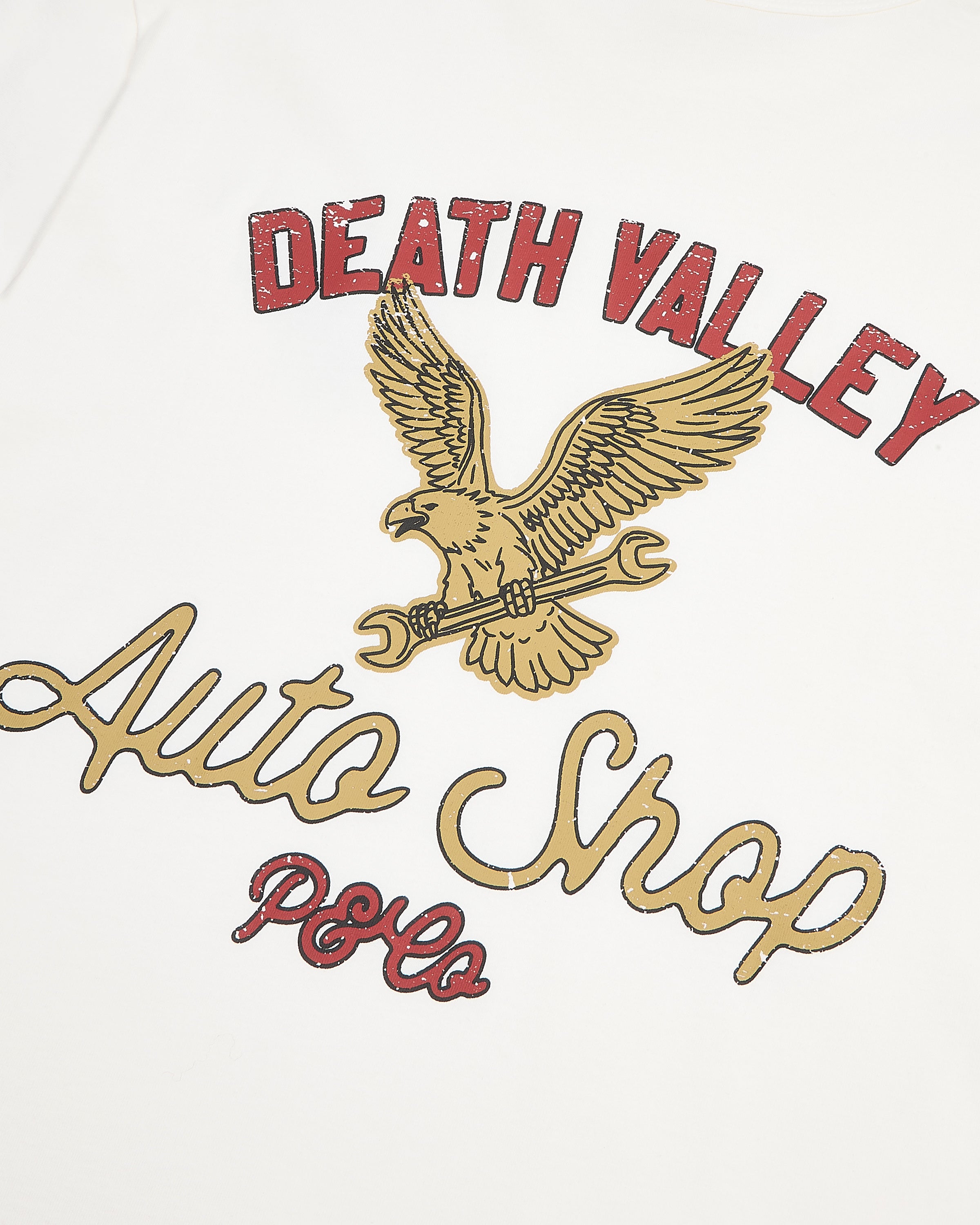Death Valley Auto Shop T-Shirt - Off White