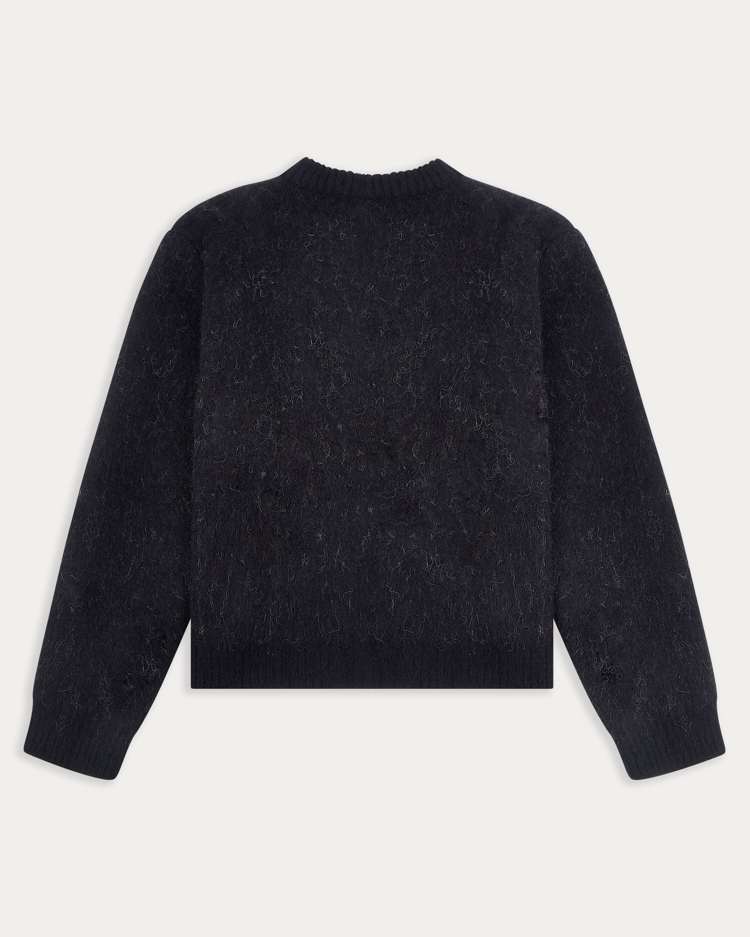 Western Knitted Jumper - Washed Black