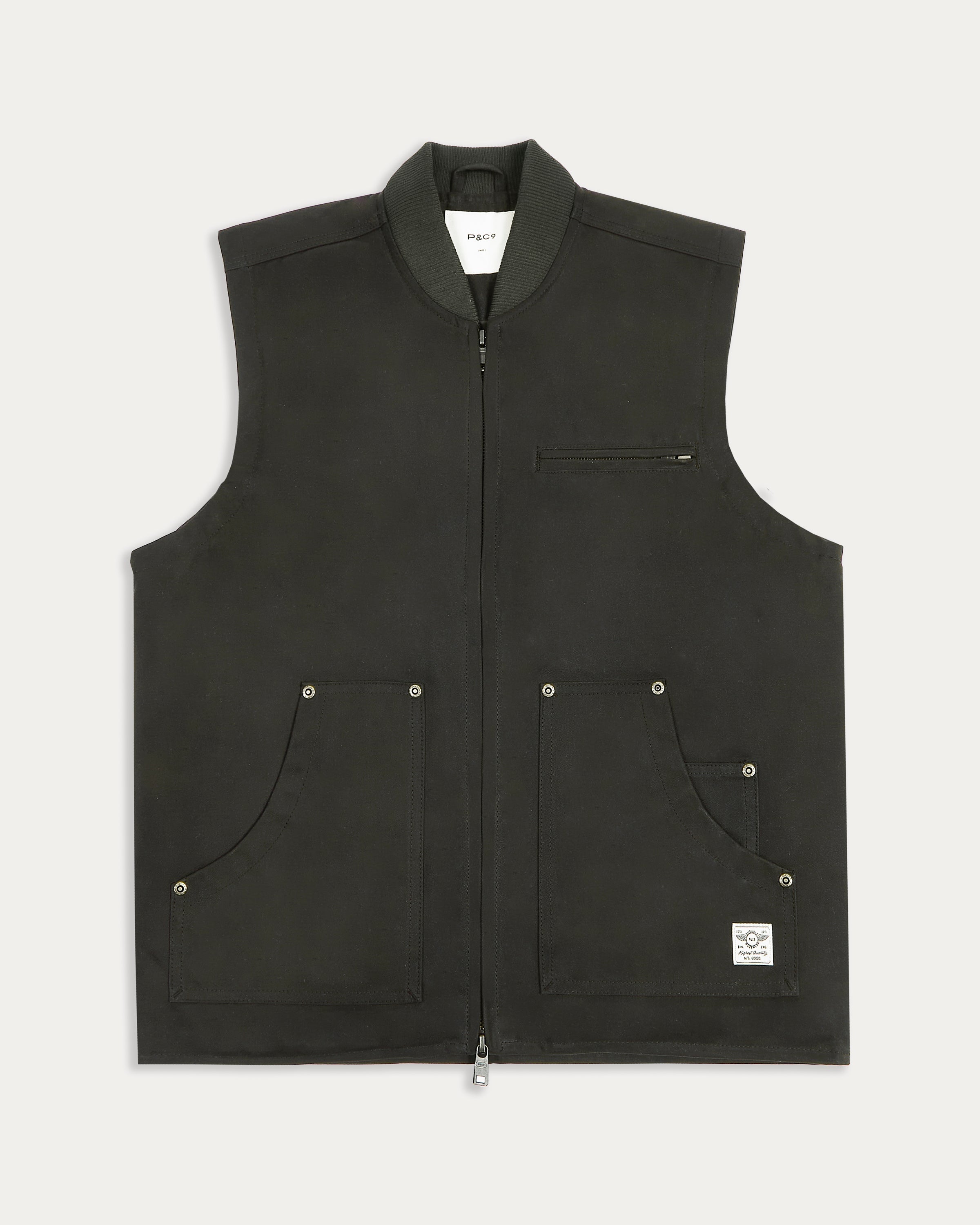 Canyon Waxed Vest - Olive