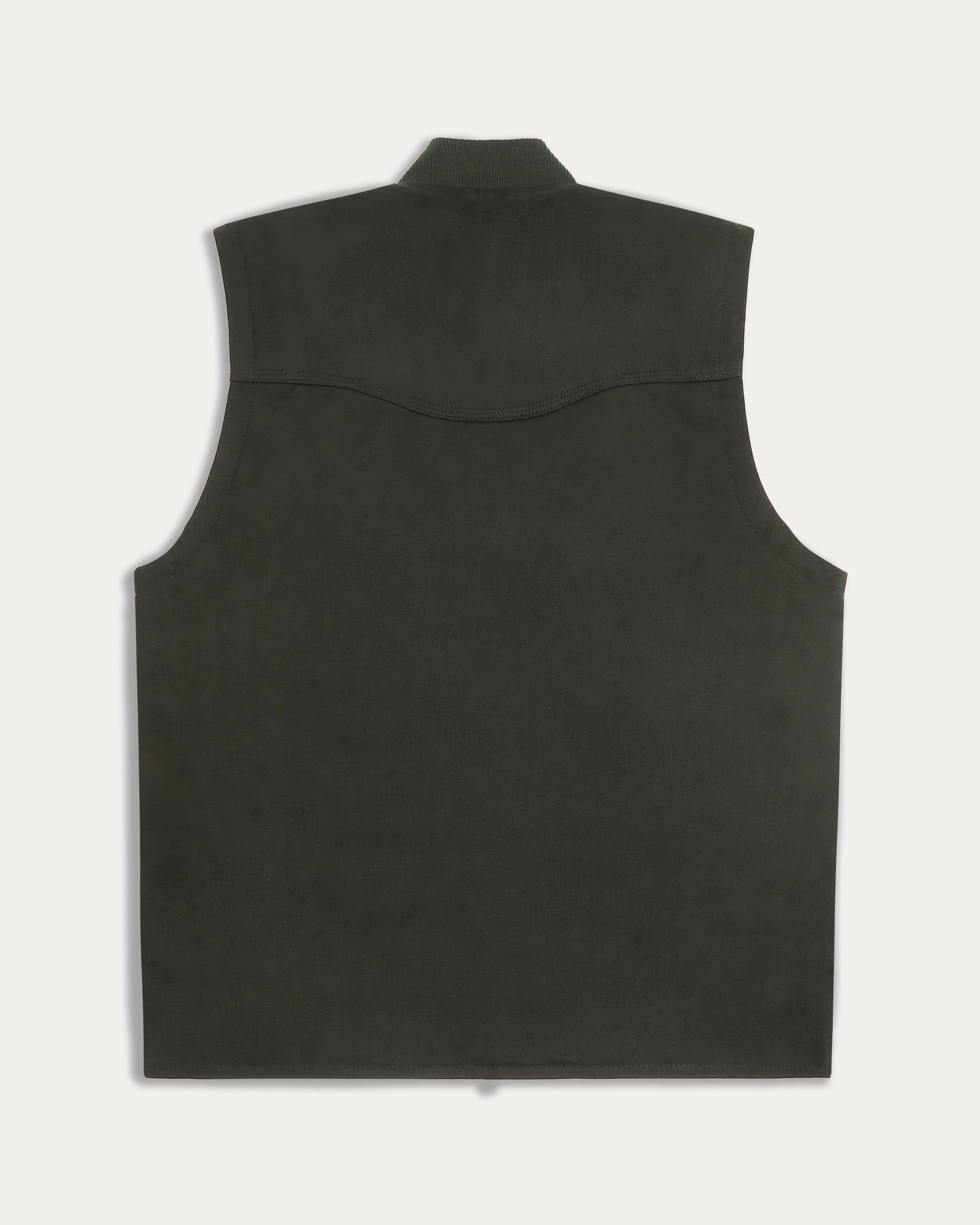 Canyon Waxed Vest - Olive