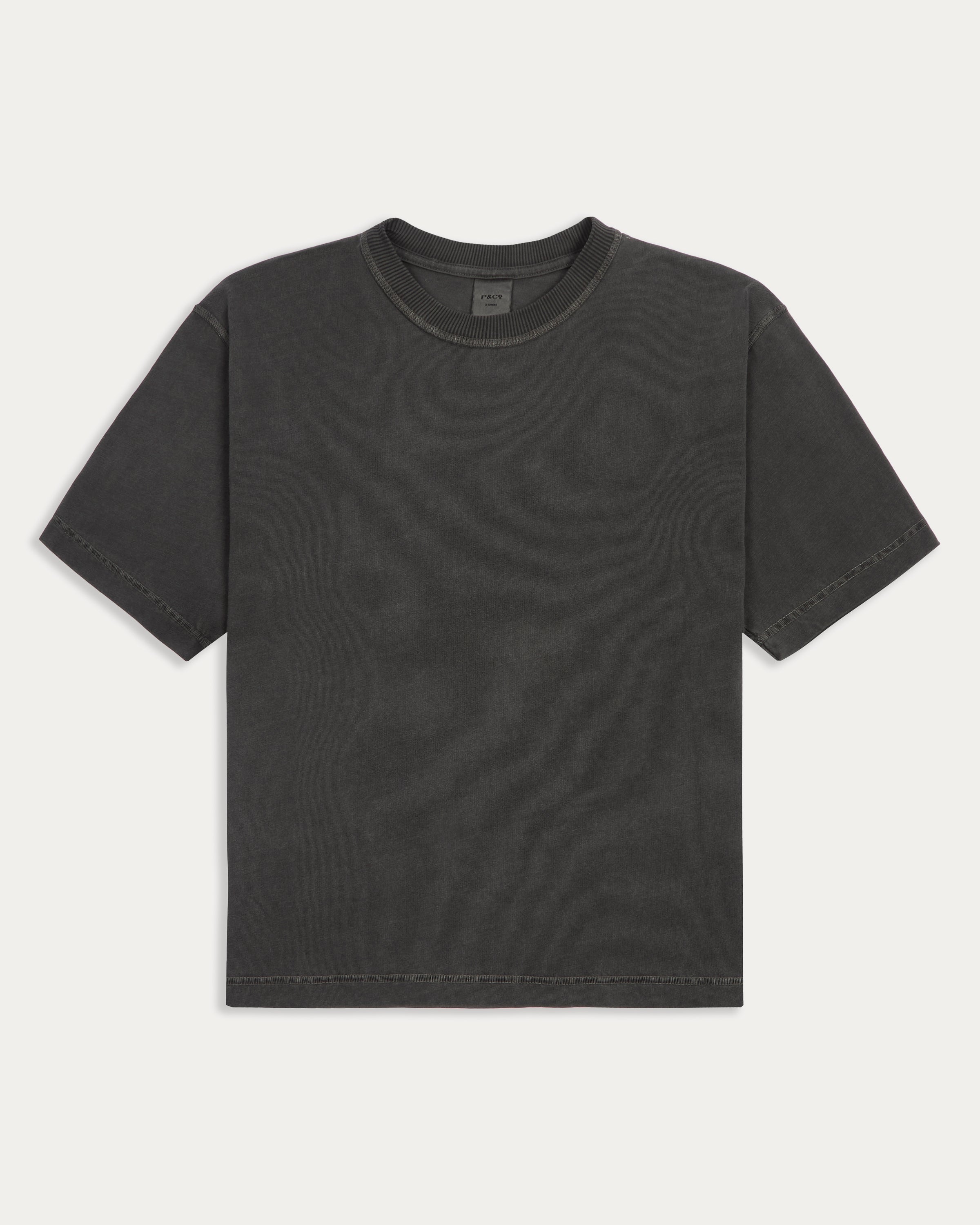 Essential Boxy T-Shirt - Faded Black