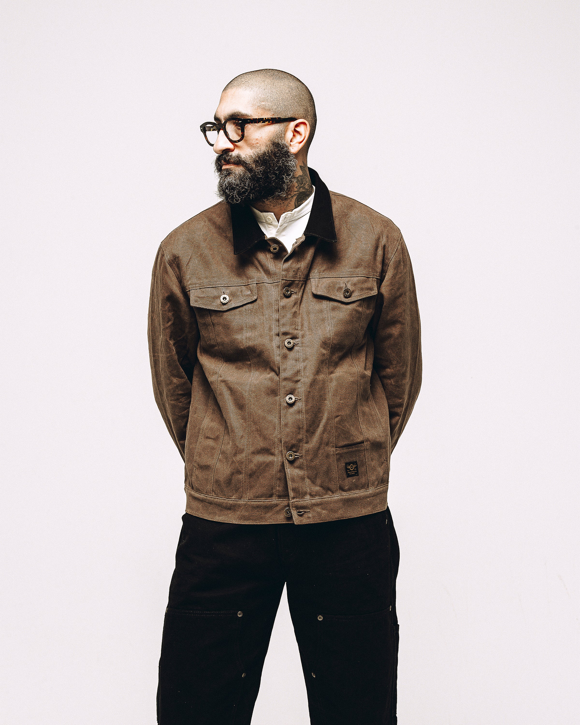 Wayfare Waxed Canvas Jacket - Caribou | Men's Outerwear ‐ P&Co - A