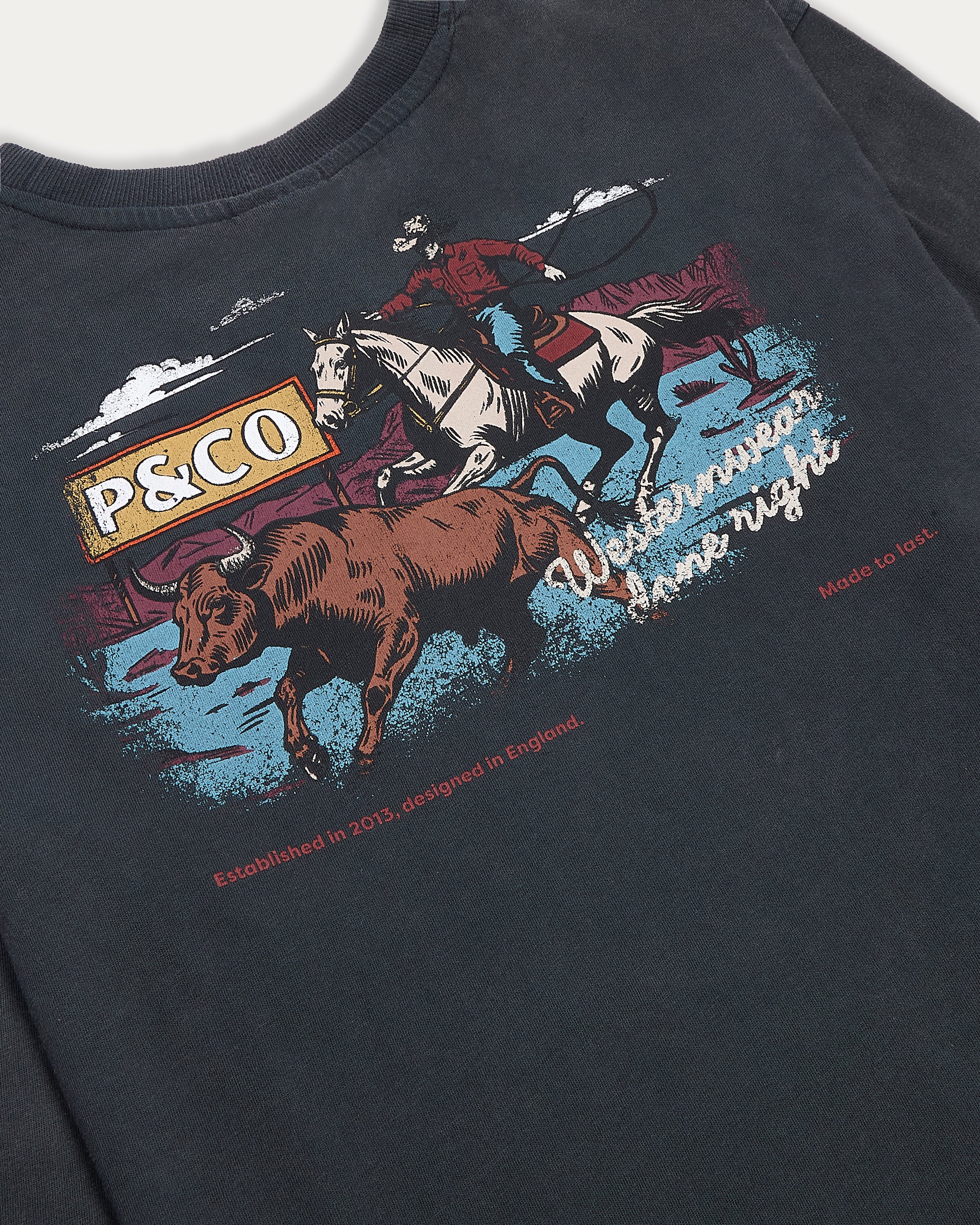 Western Wear Unisex Longsleeve T-Shirt - Acid Wash