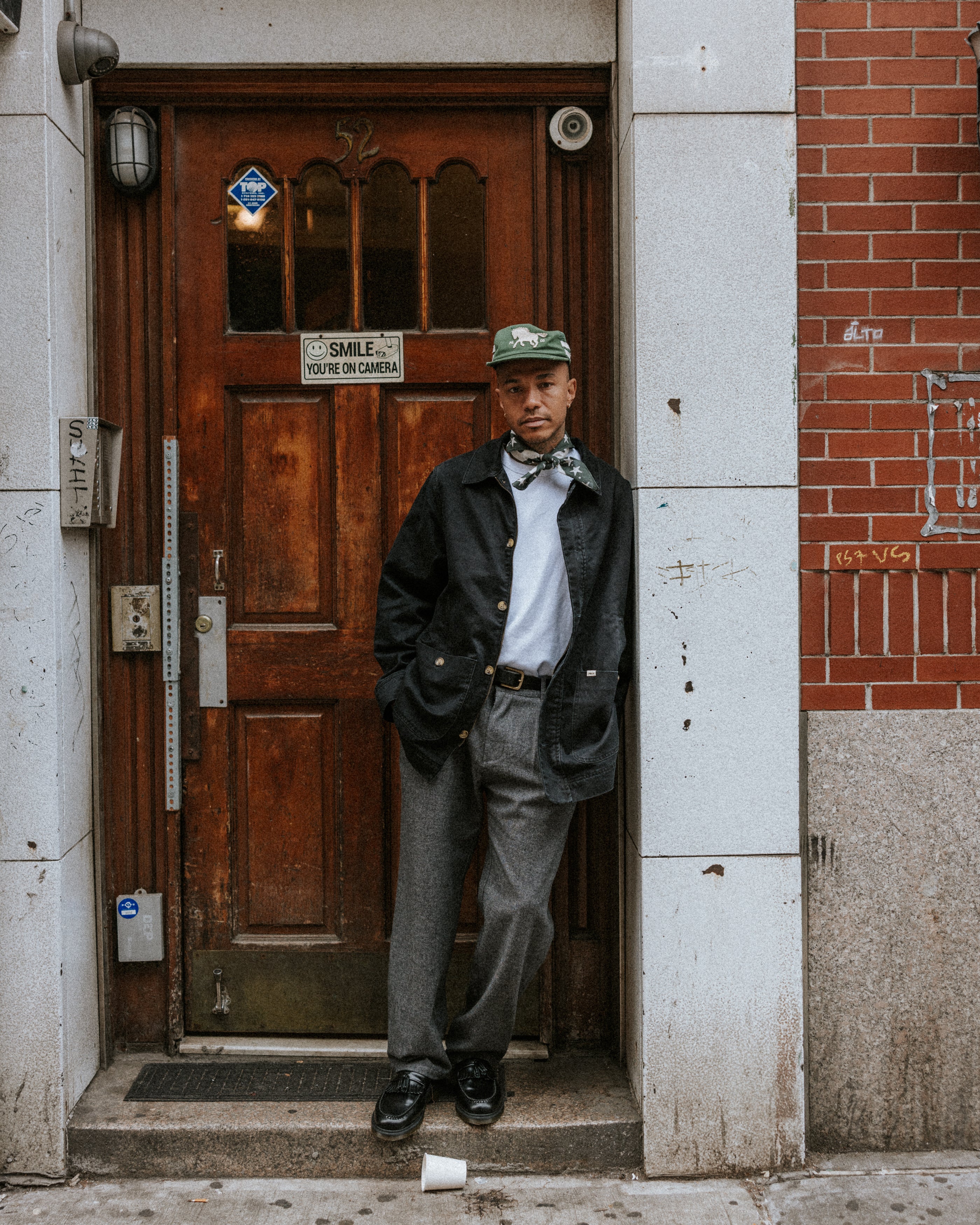 Pleated Station Wool Pant - Charcoal