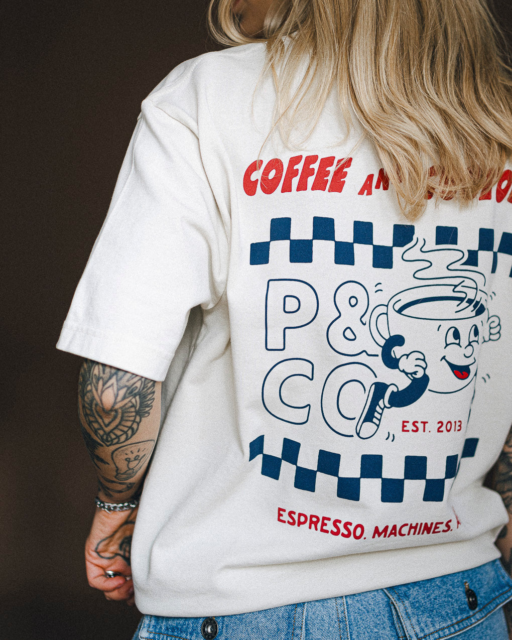 Coffee & Customs Boxy T-Shirt - Bone