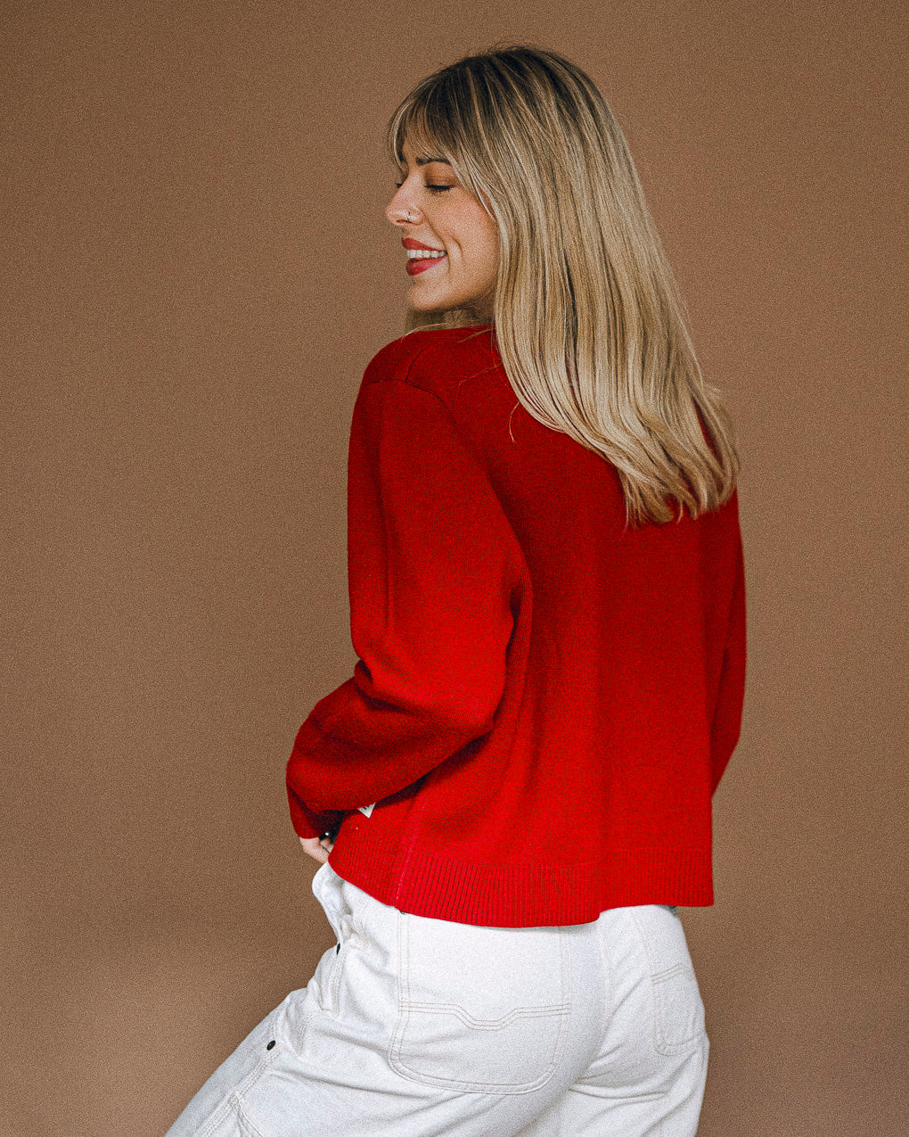 Bad Seed Knit Jumper - Cherry Red