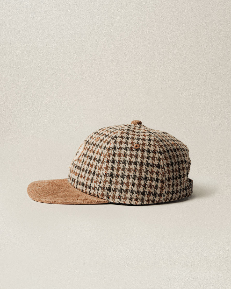 Varsity Wool 6 Panel Cap - Puppytooth