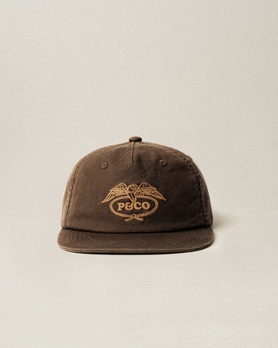 Eagle Lasso 5 Panel Cap - Brown