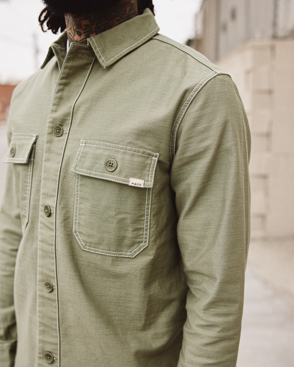 Fatigue Overshirt - Sage