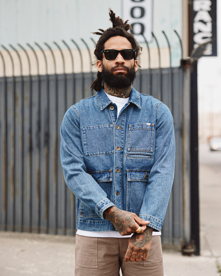 Colmore Chore Jacket - Washed Denim