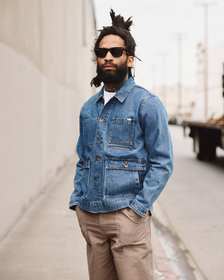 Colmore Chore Jacket - Washed Denim