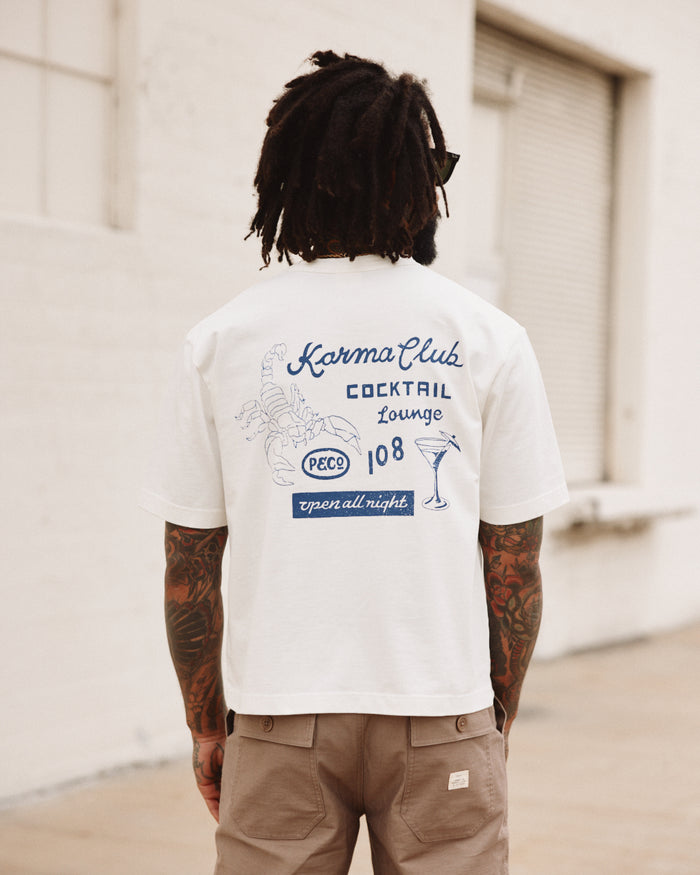 Karma Lounge Boxy T-Shirt - Off White