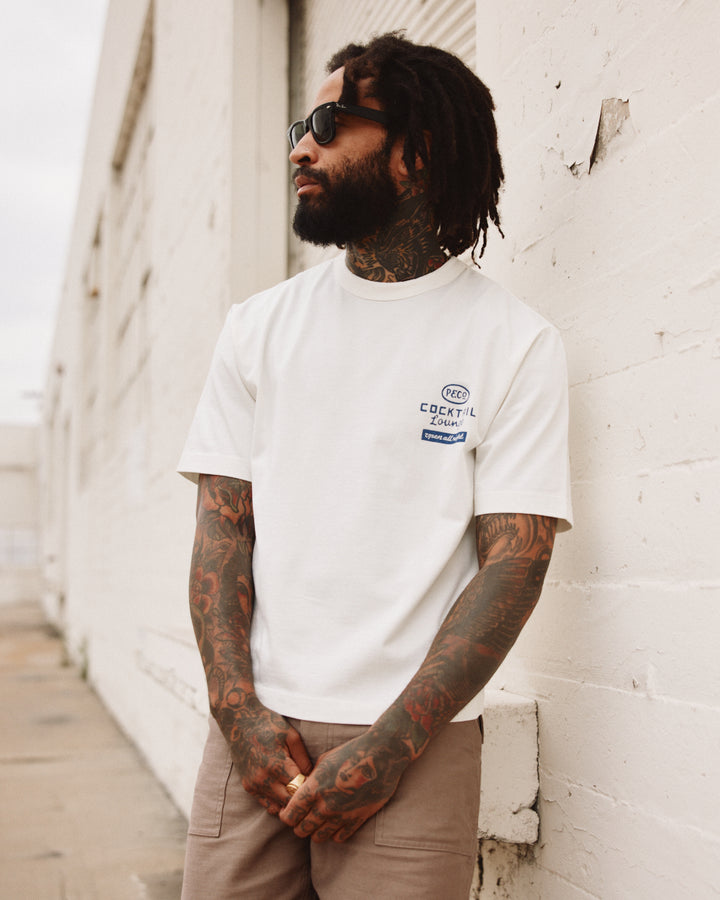 Karma Lounge Boxy T-Shirt - Off White