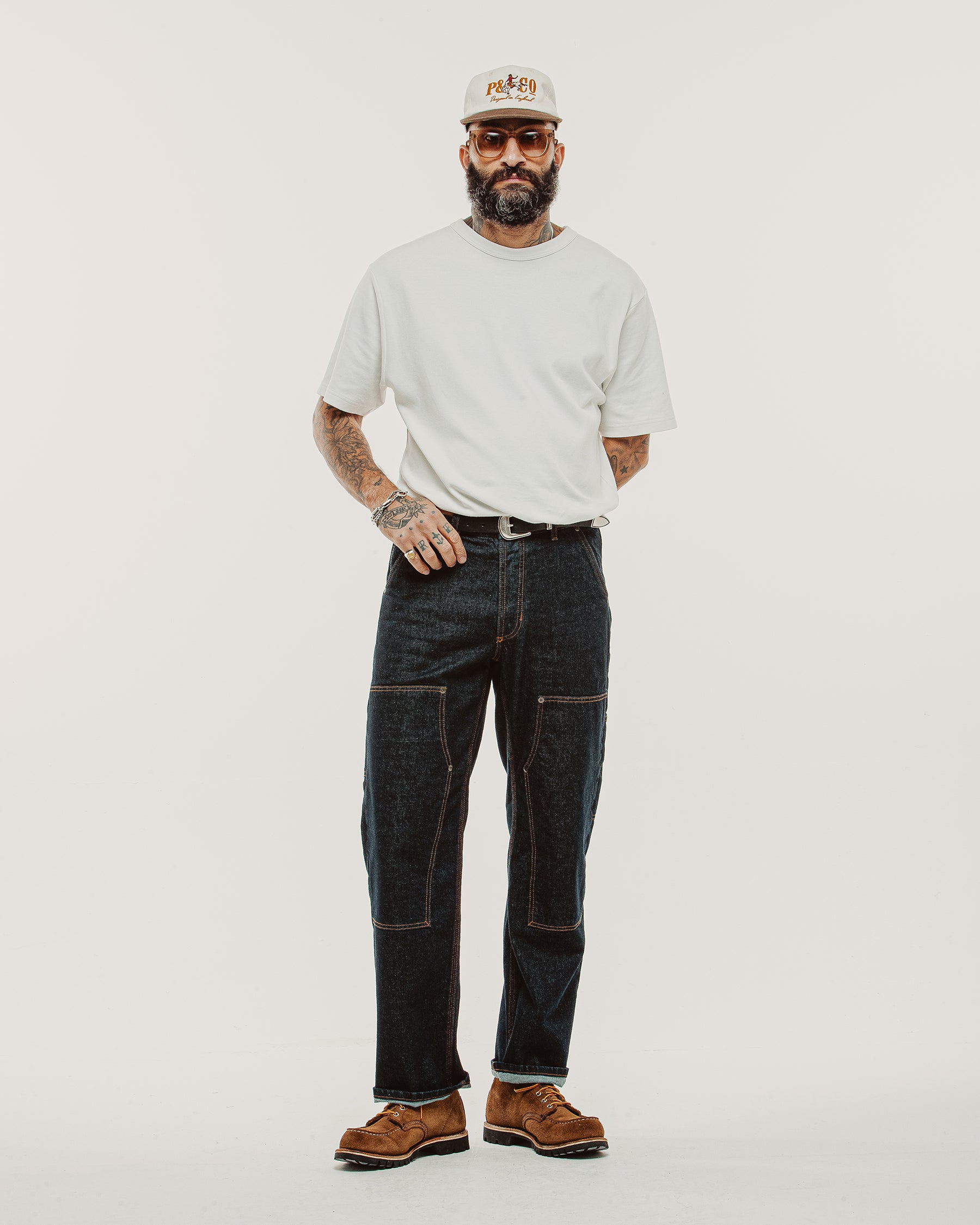 STUSSY CARPENTER PANT RAW DENIM W30 Indigo Raw Denim Carpenter 