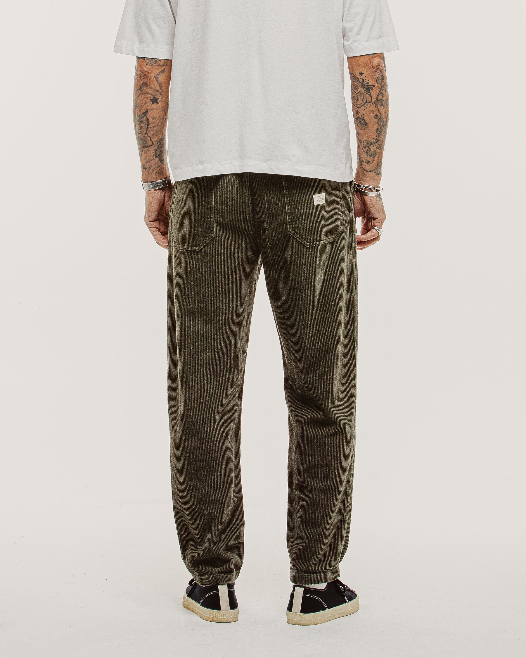 Cord Service Fatigue Pants - Woodland Green