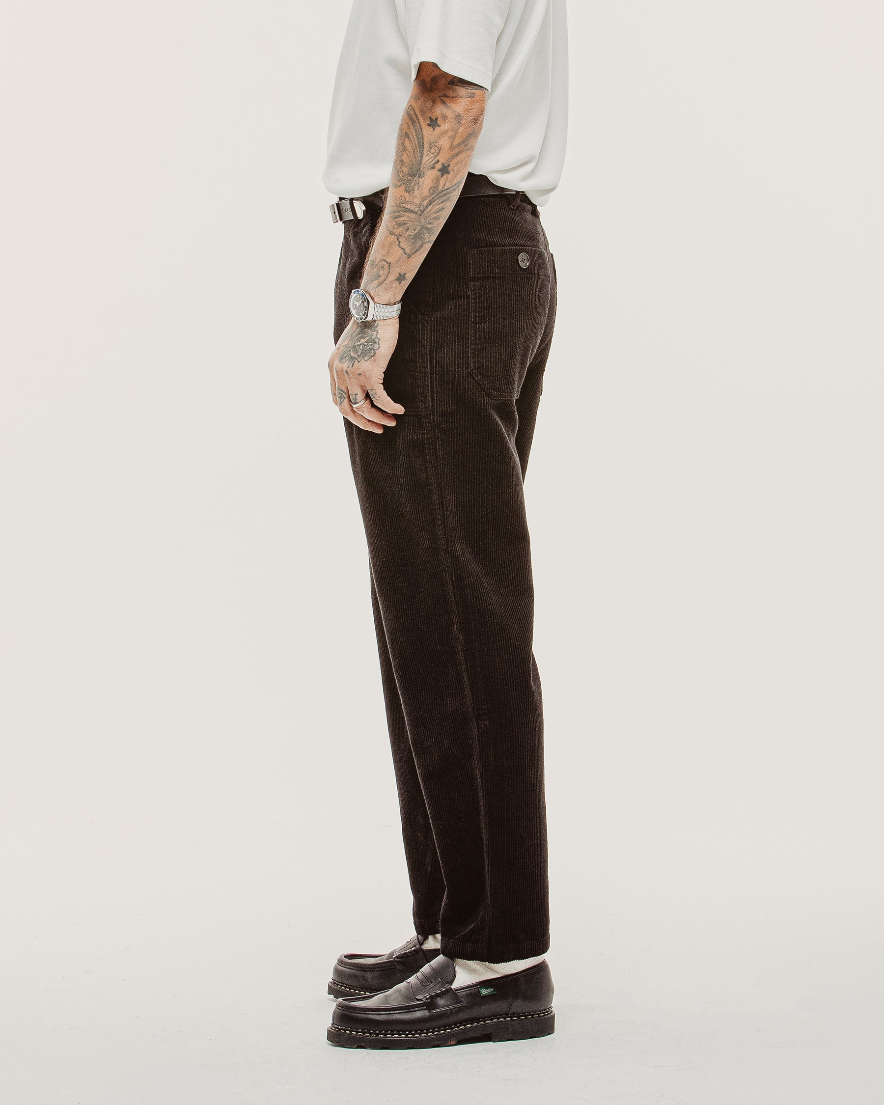 Cord Service Fatigue Pants - Black