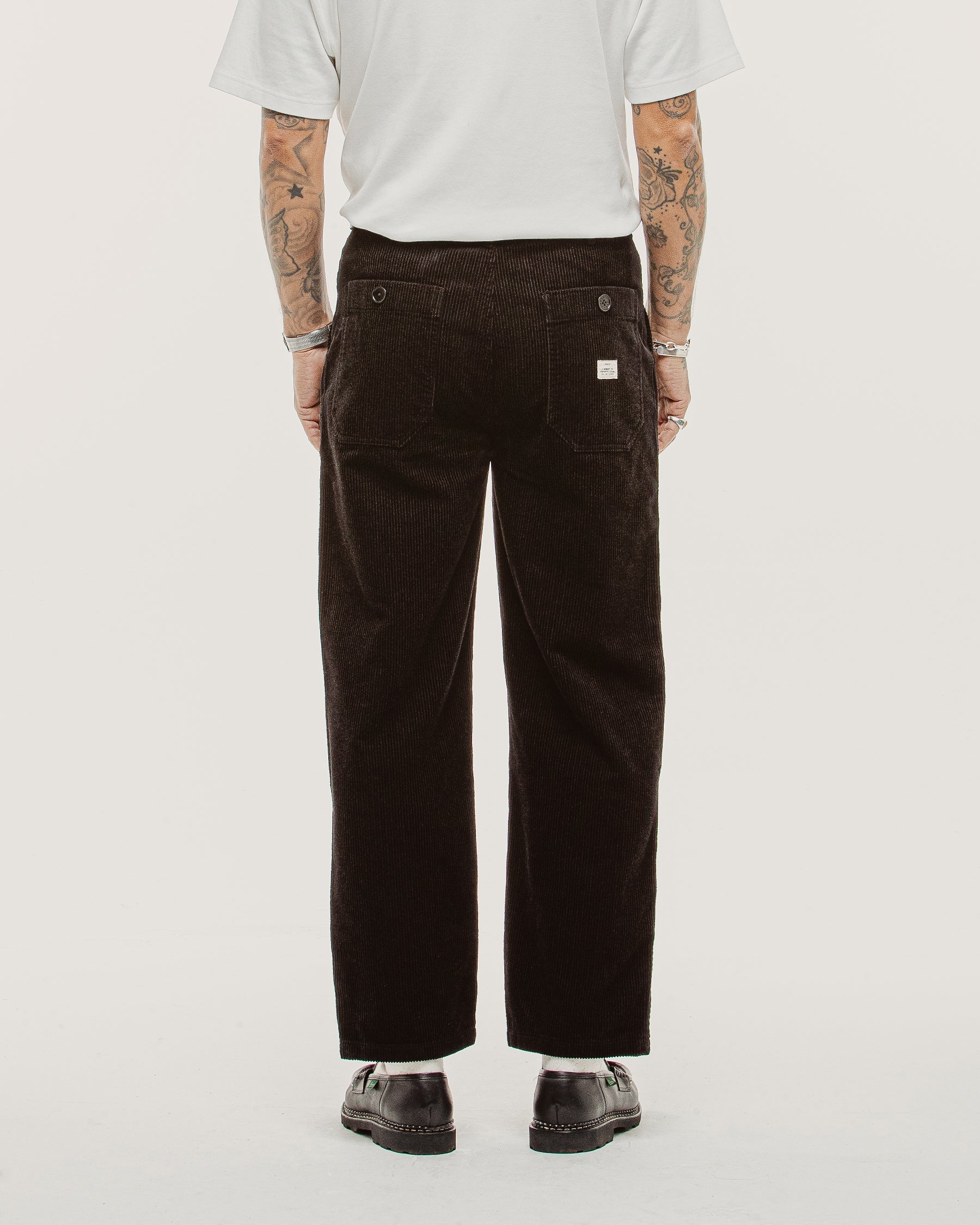 Cord Service Fatigue Pants - Black