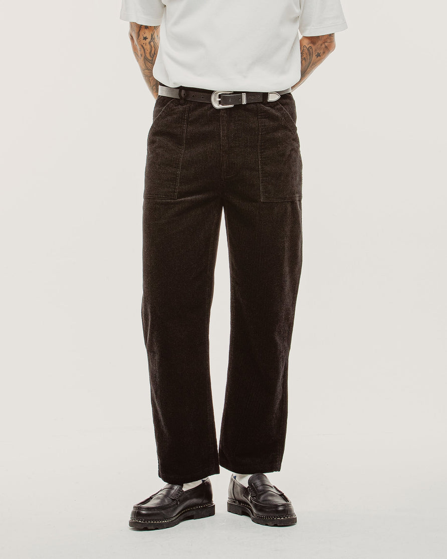 Cord Service Fatigue Pants - Black