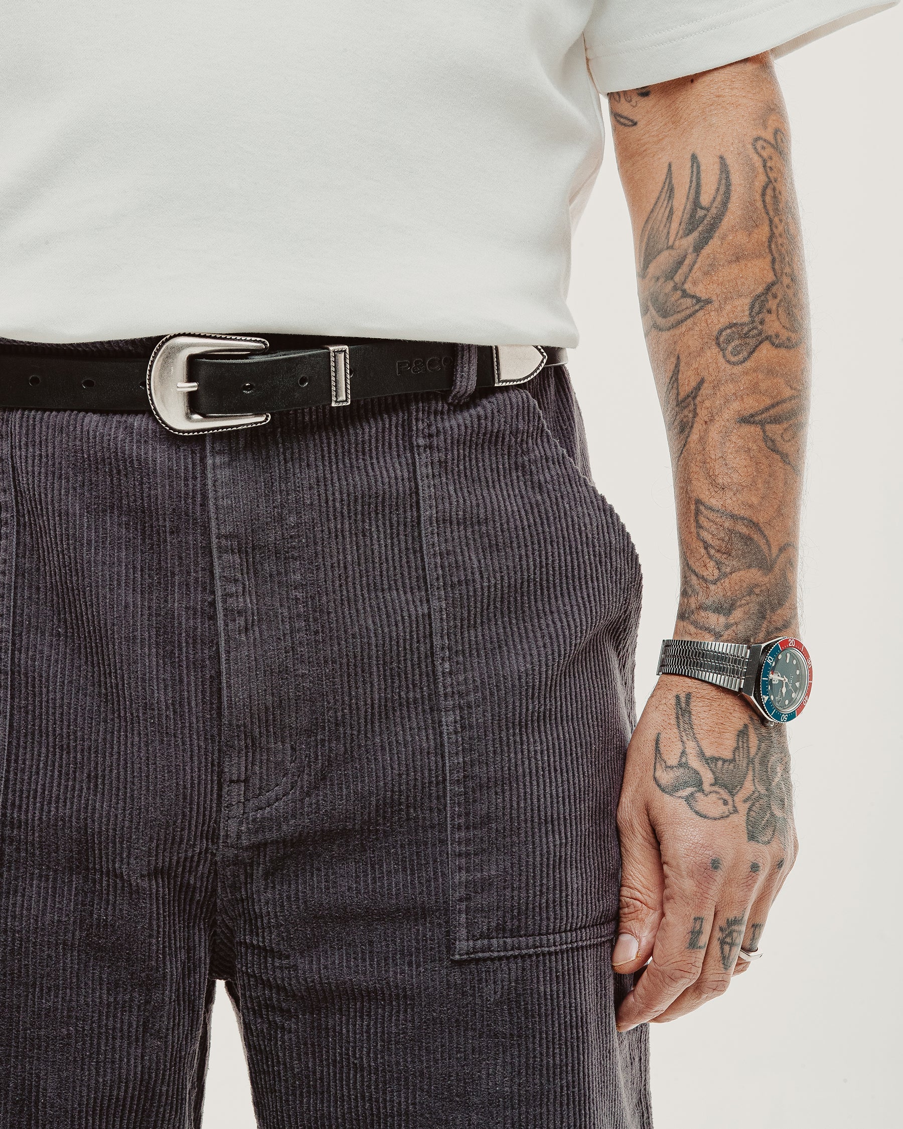 Cord Service Fatigue Pants - Slate Grey