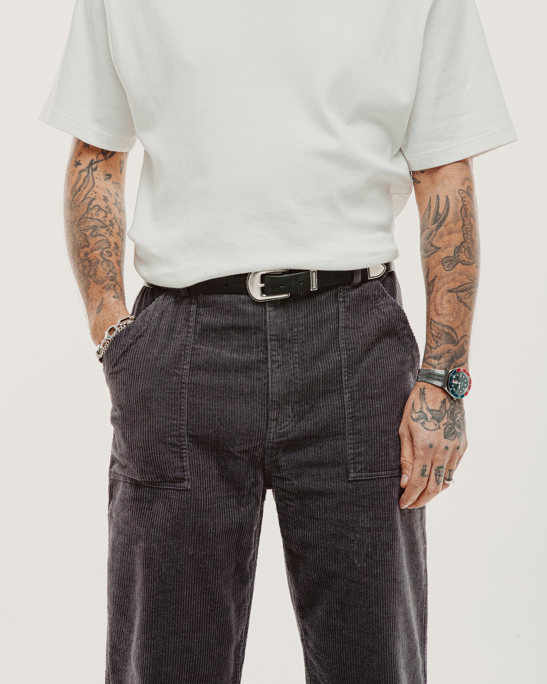 Cord Service Fatigue Pants - Slate Grey