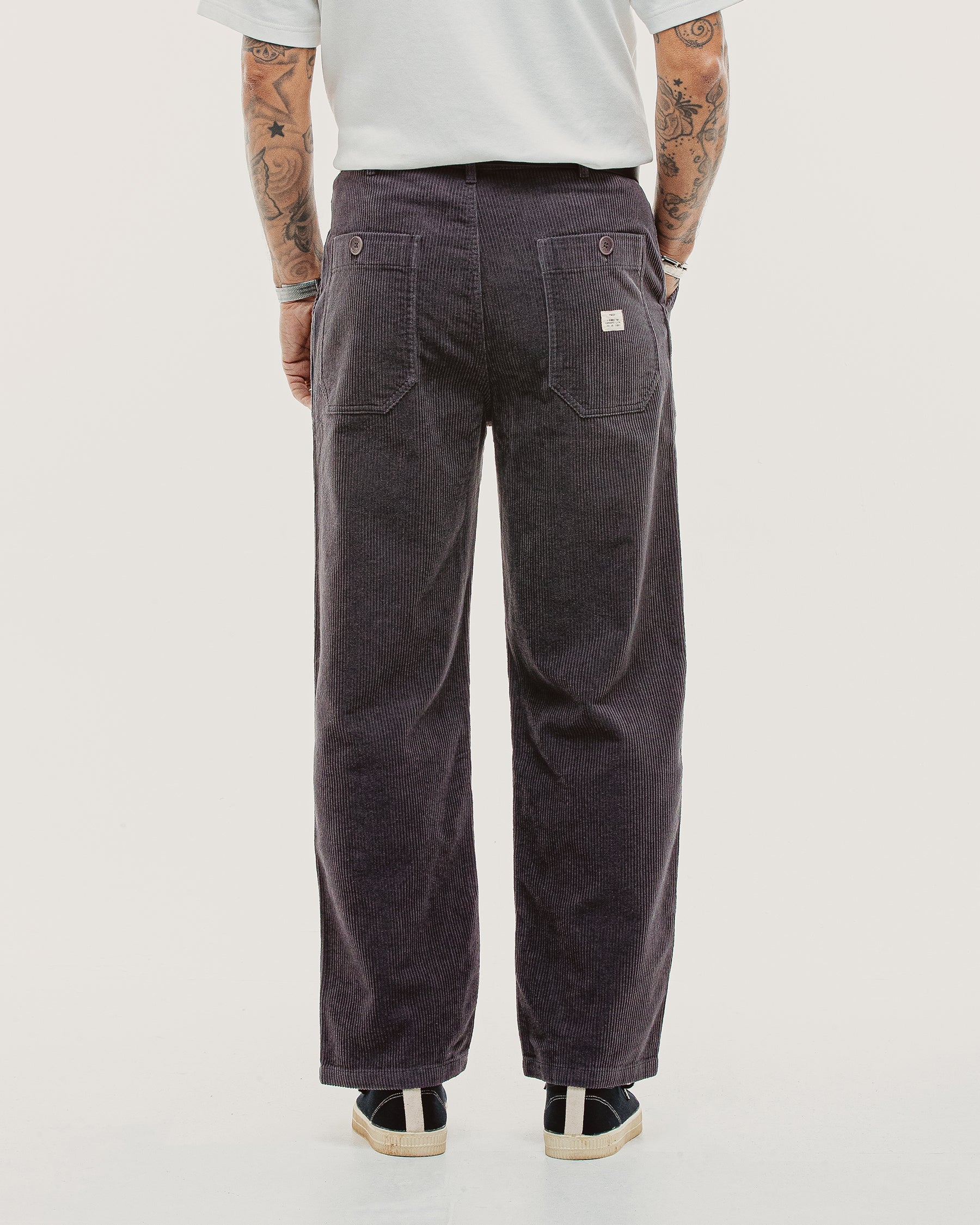 Cord Service Fatigue Pants - Slate Grey