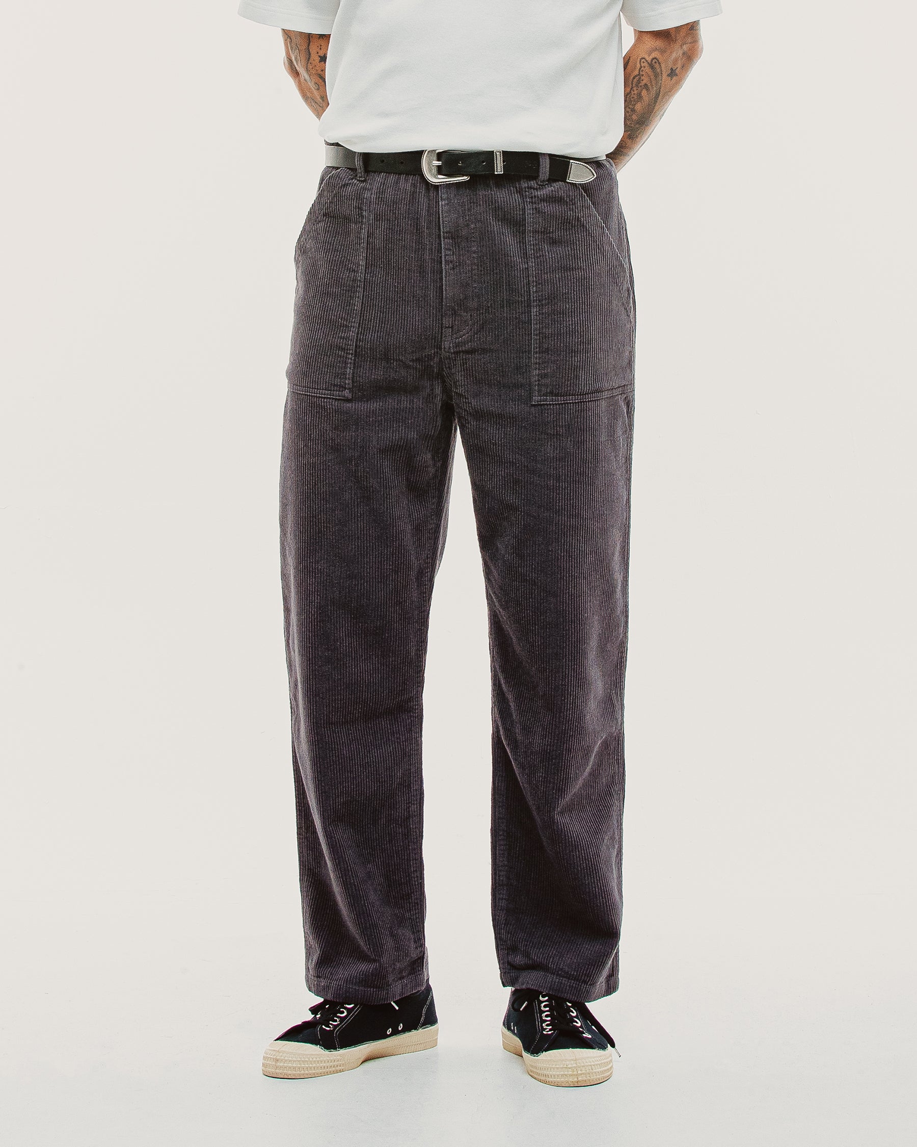 Cord Service Fatigue Pants - Slate Grey