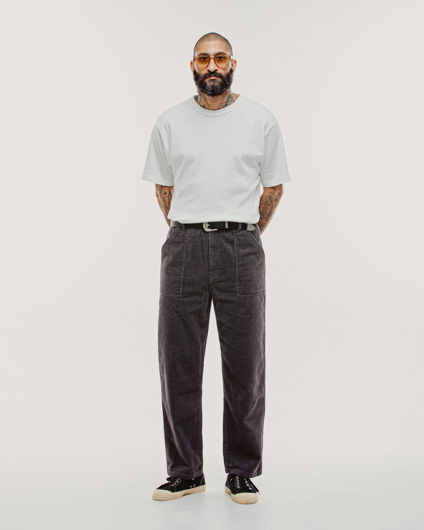 Cord Service Fatigue Pants - Slate Grey