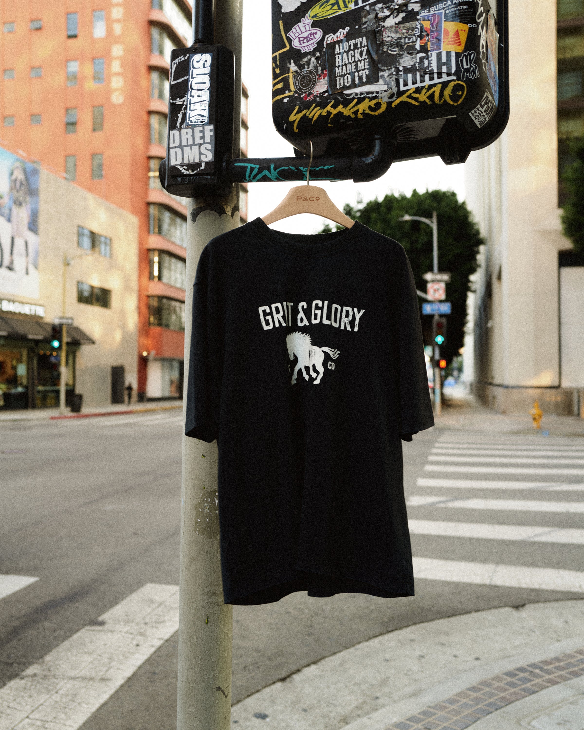 Grit & Glory Boxy T-Shirt - Washed Black