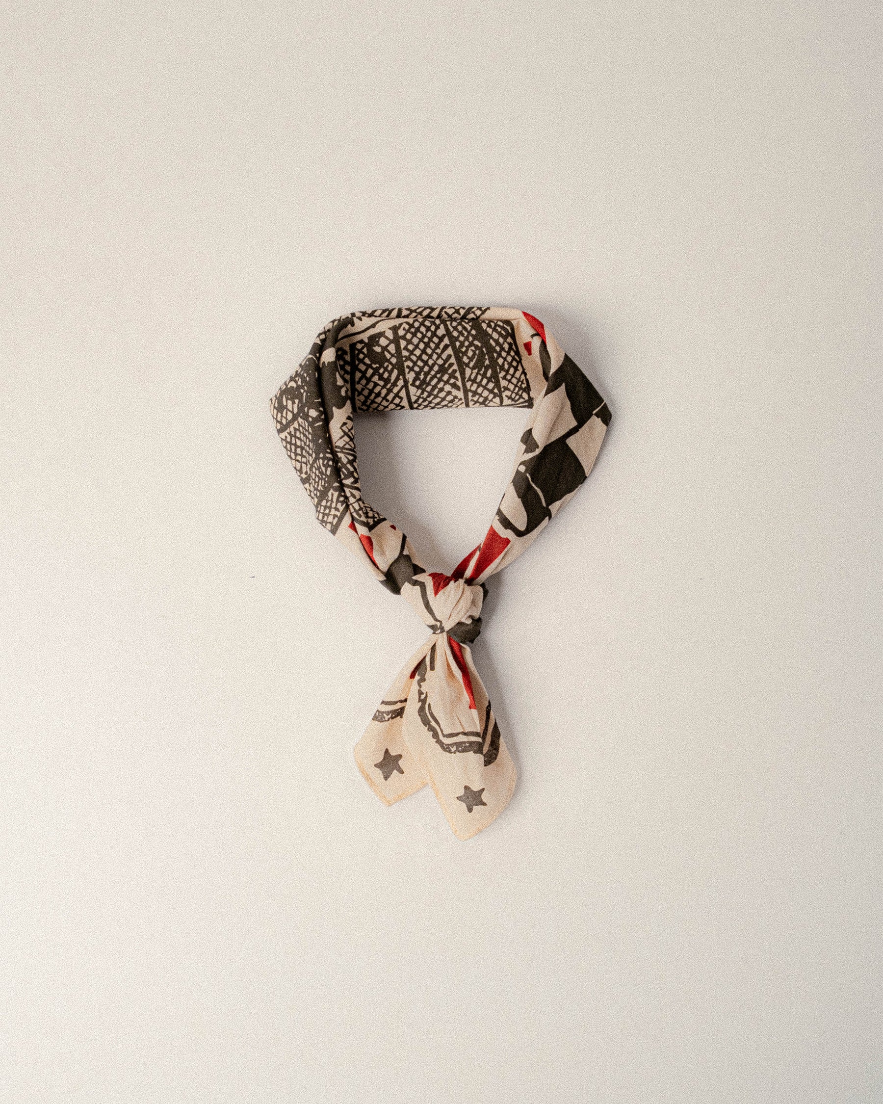 Globe Of Death Bandana - Ecru